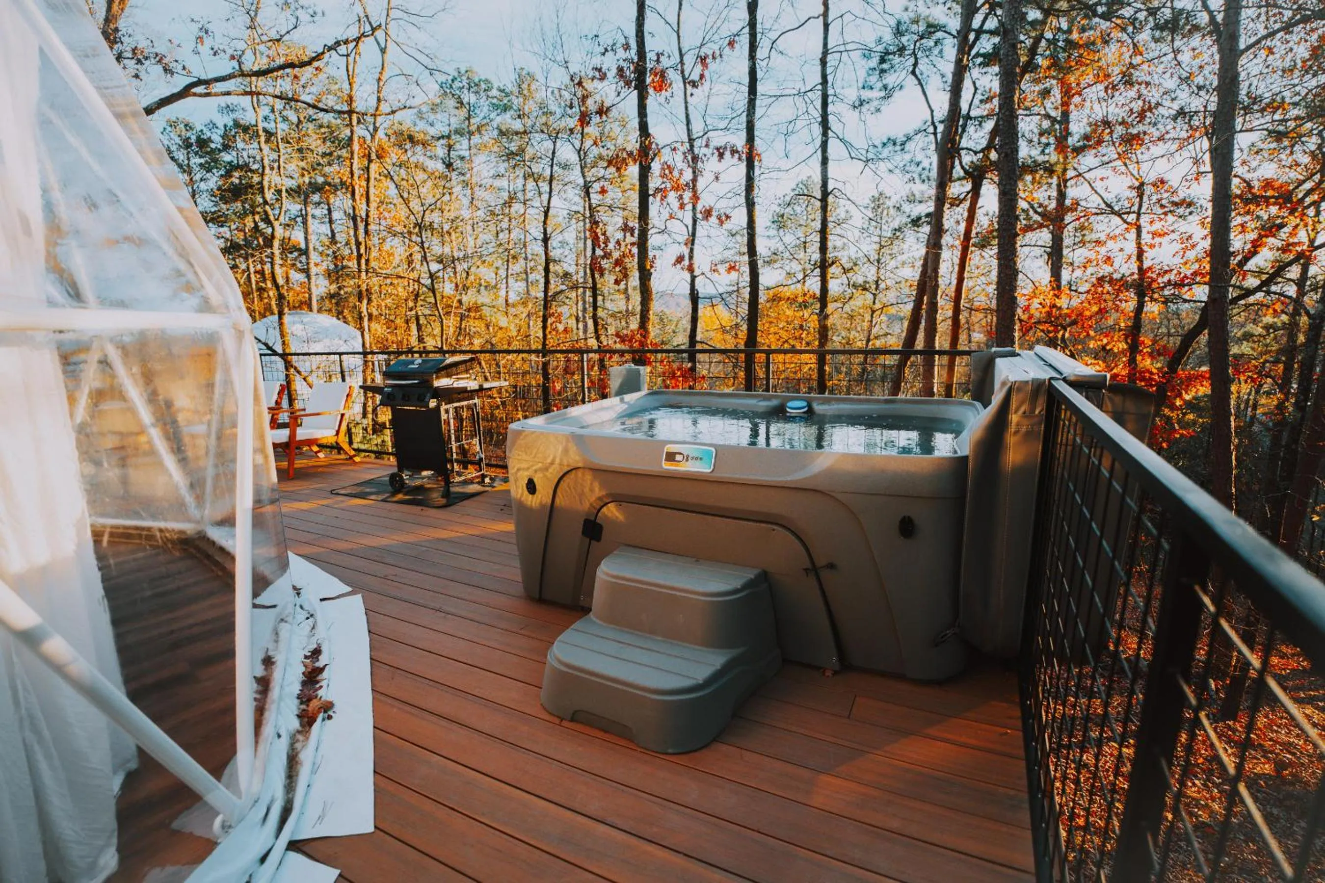 Natural landscape in Starlight Haven Hot Springs
