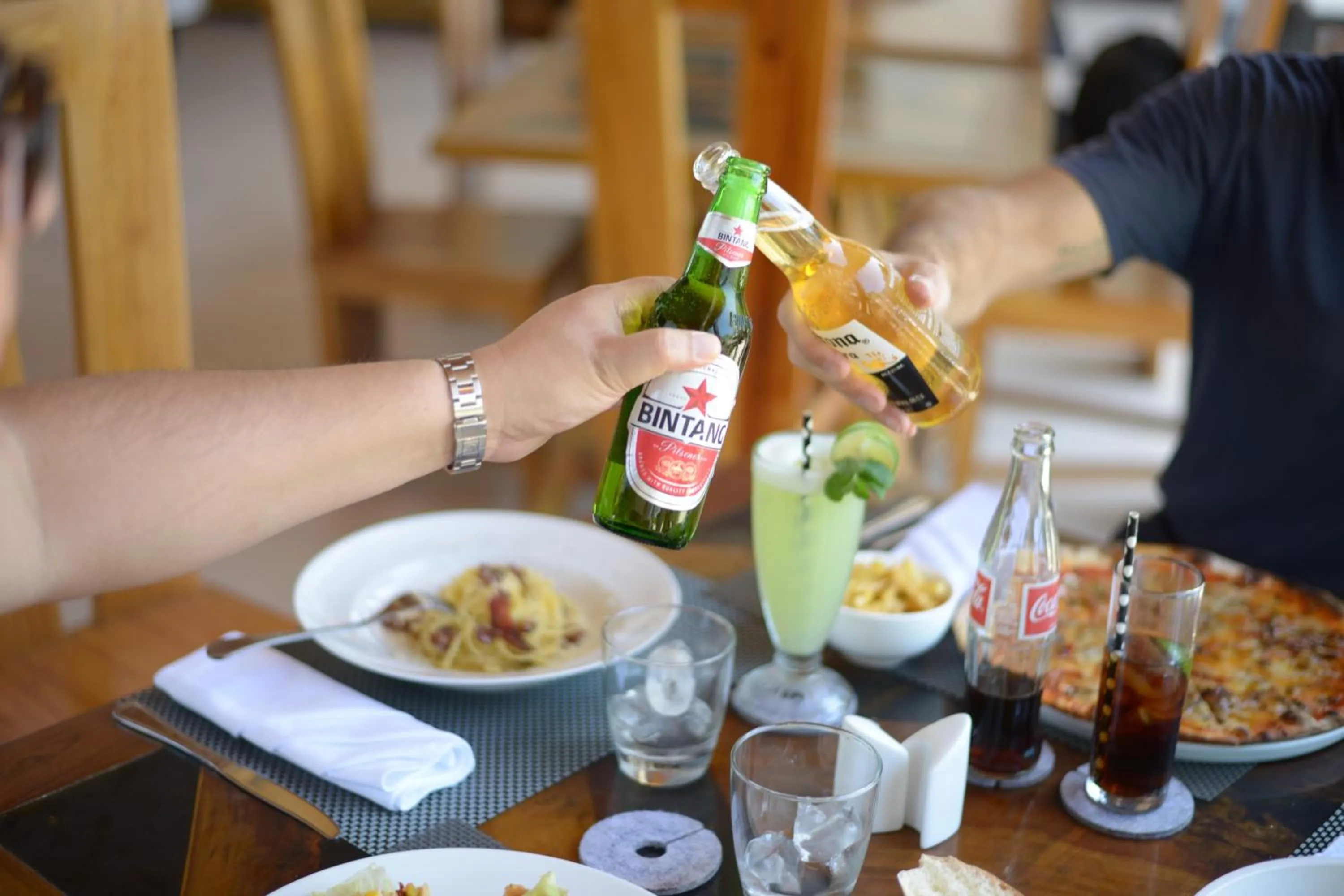 Food and drinks in Villa Casablanca Surf Keramas
