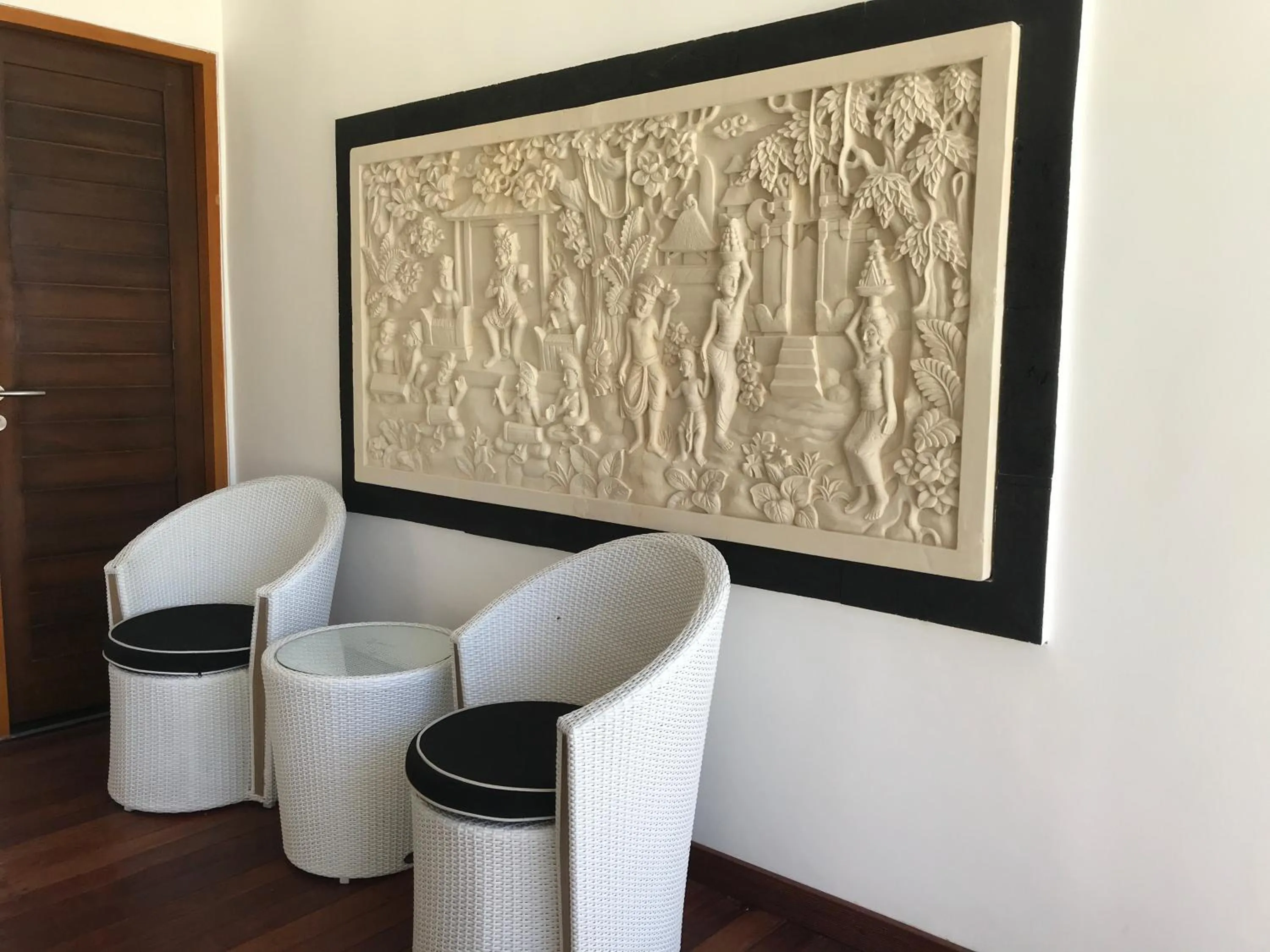 Seating area in Villa Casablanca Surf Keramas