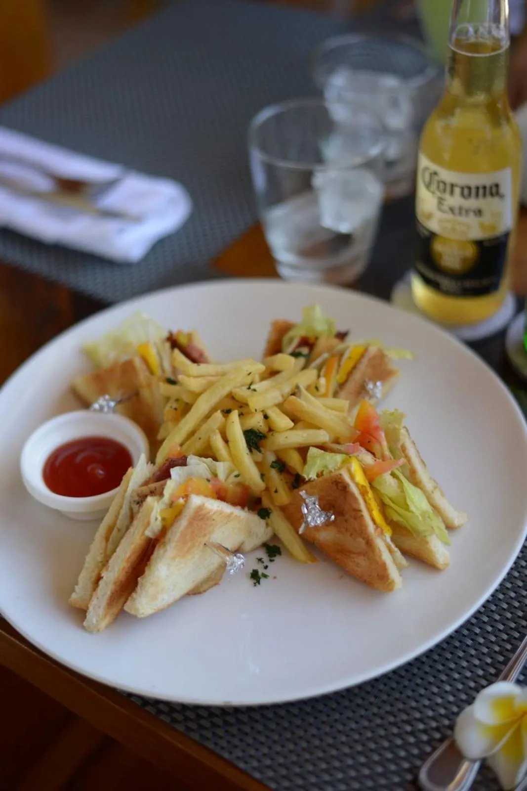 Food and drinks in Villa Casablanca Surf Keramas