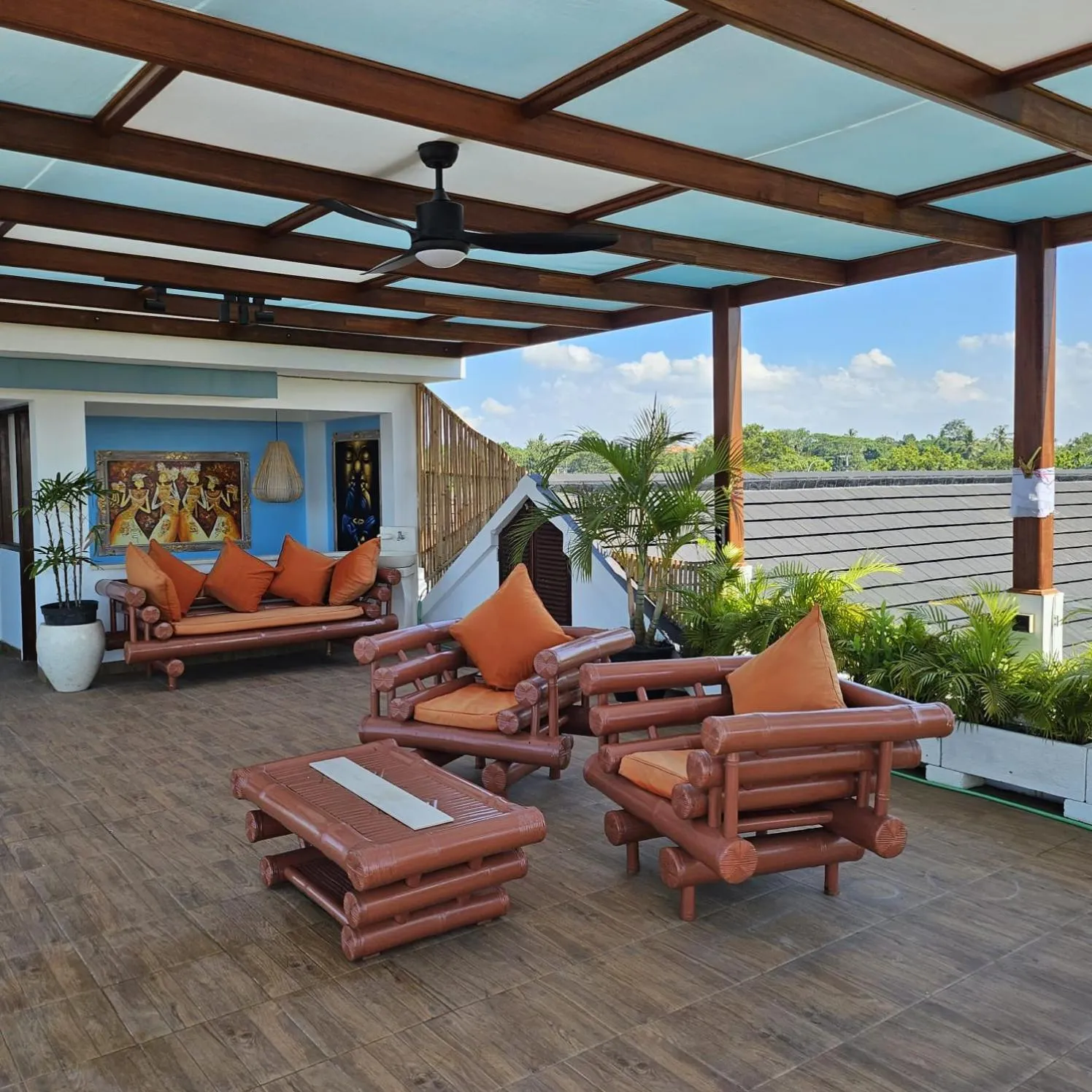 Balcony/Terrace in Villa Casablanca Surf Keramas