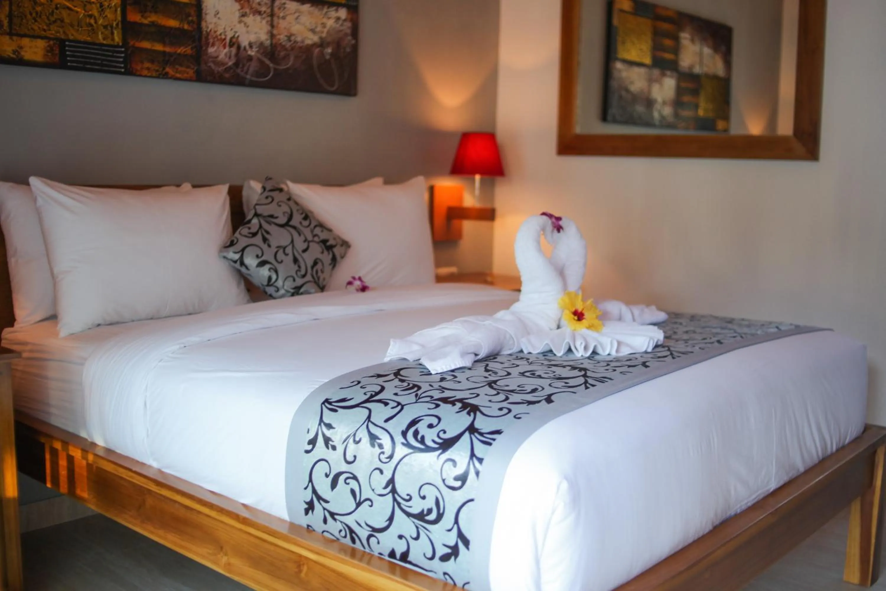 Decorative detail, Bed in Villa Casablanca Surf Keramas