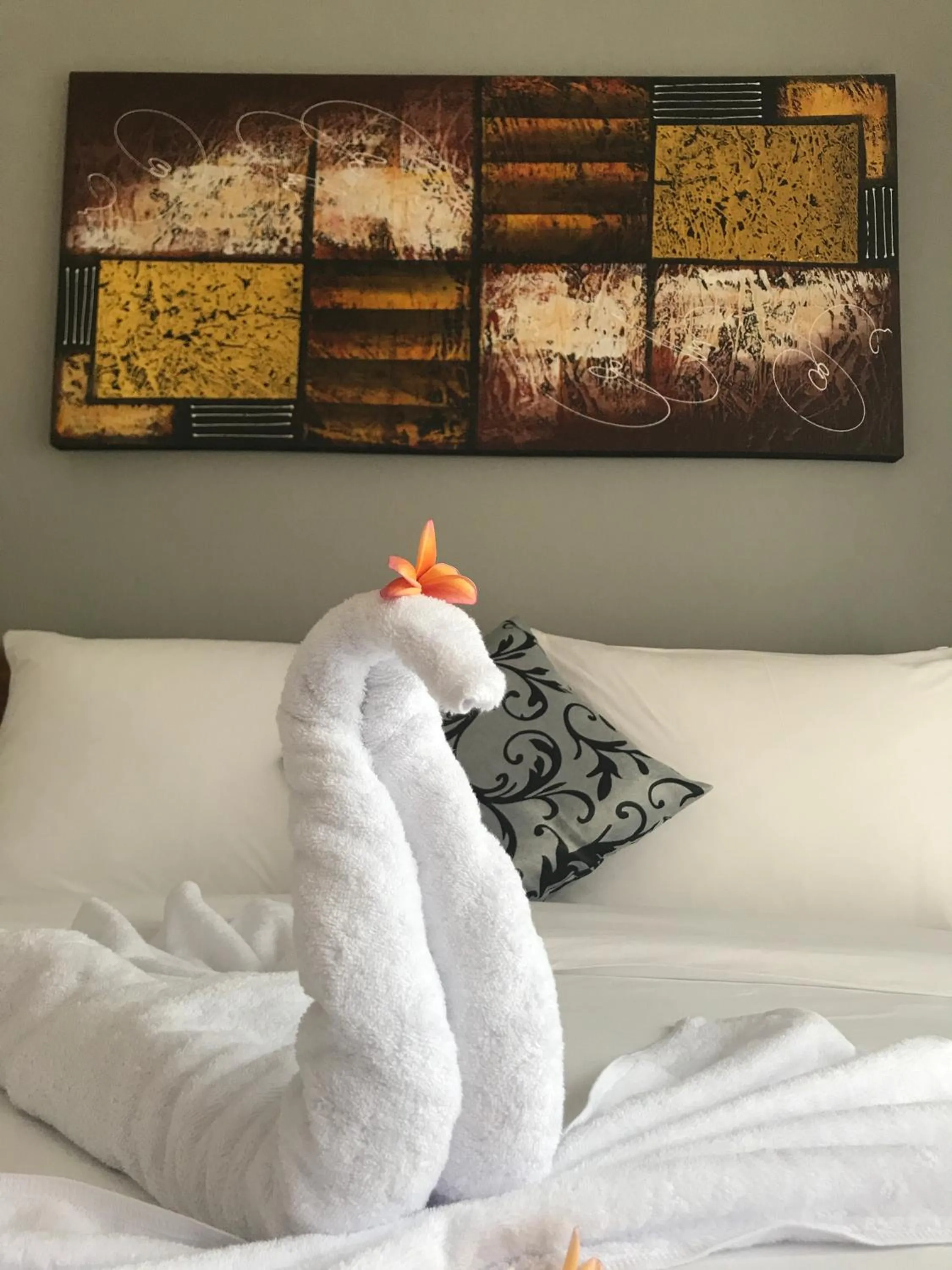 Bed in Villa Casablanca Surf Keramas