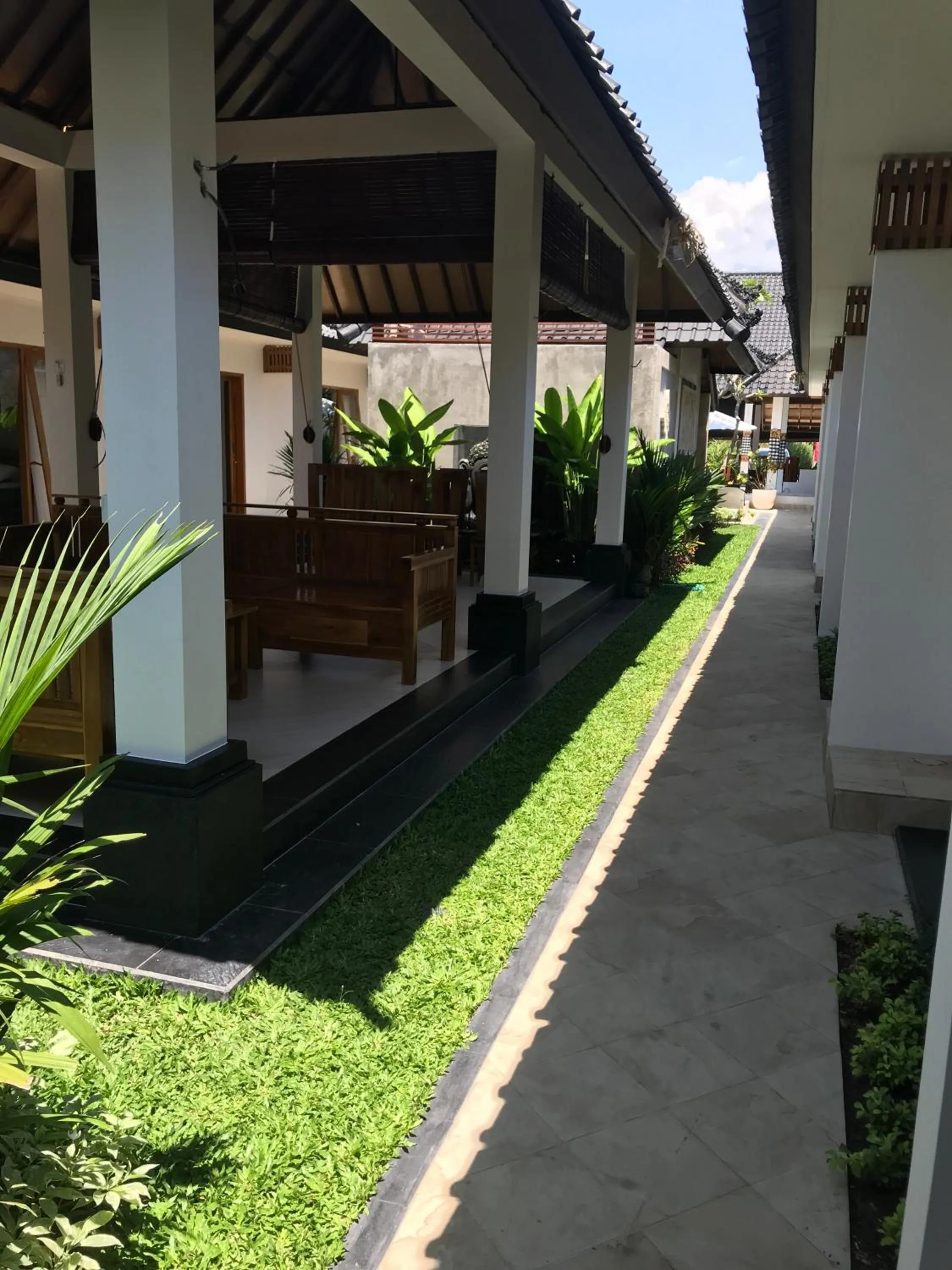 Garden view in Villa Casablanca Surf Keramas