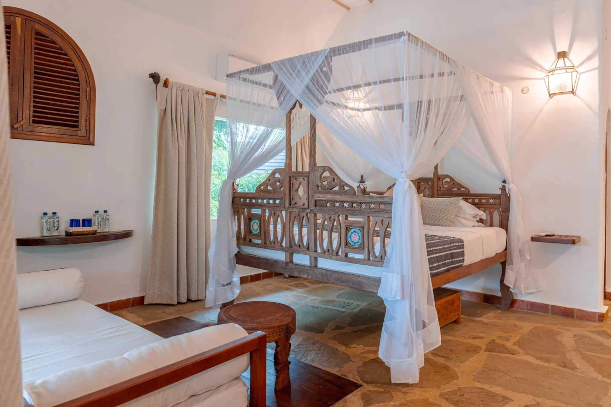 Bed in Waterlovers Beach Resort