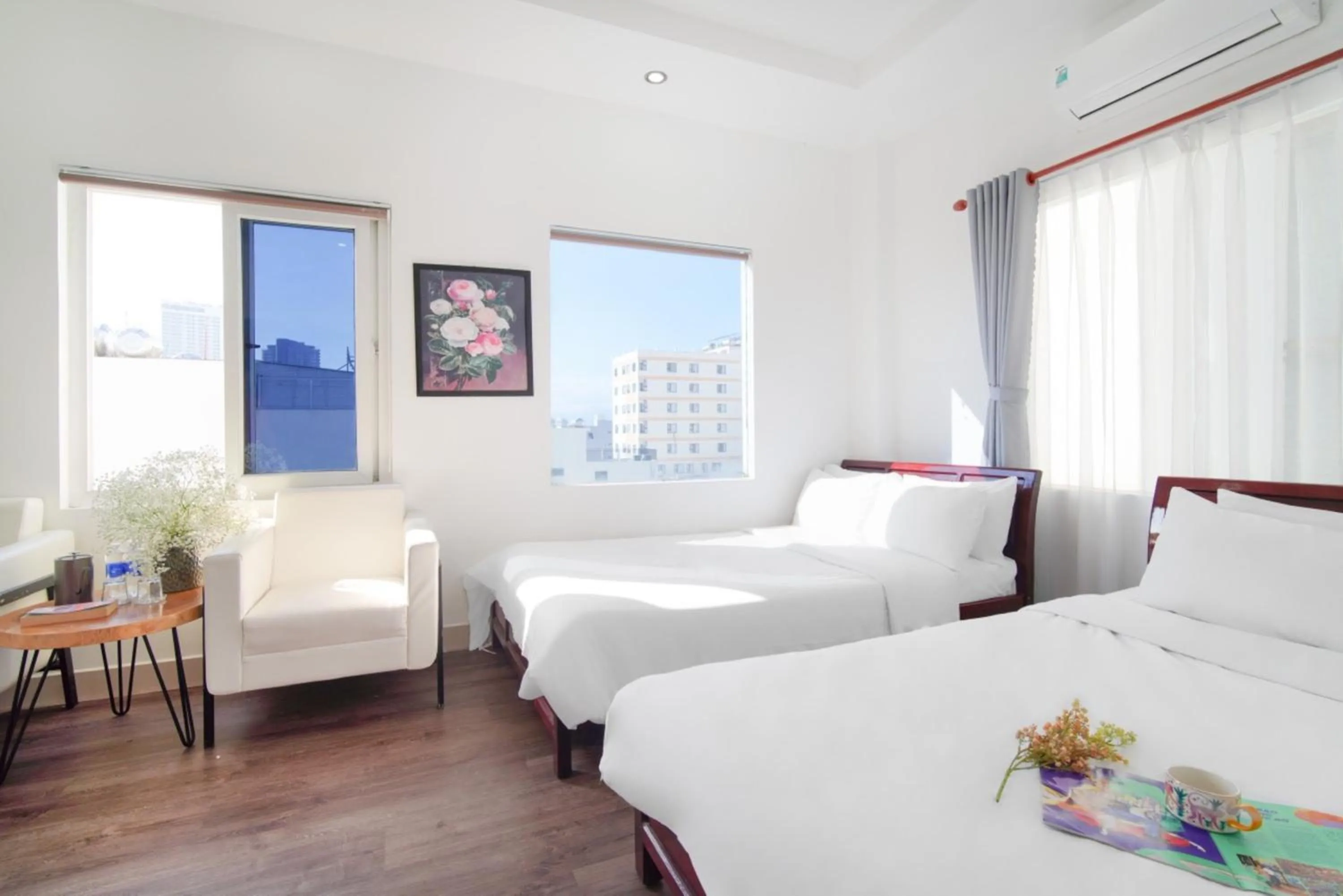 Bed in SKY APARTMENT & HOTEL