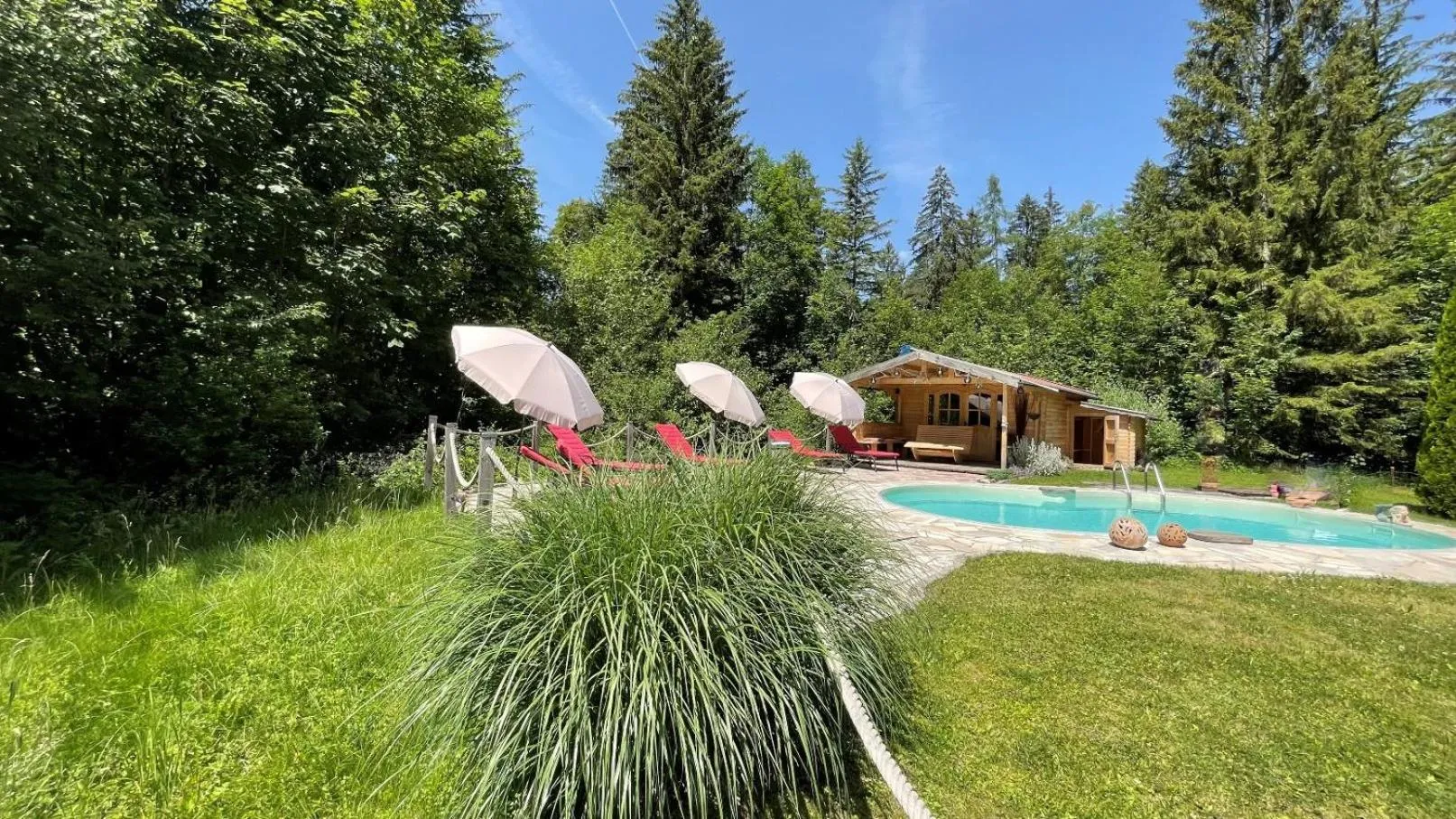 Swimming pool in Landhaus Gastager