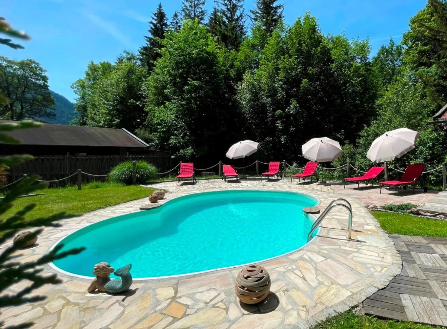 Swimming pool in Landhaus Gastager