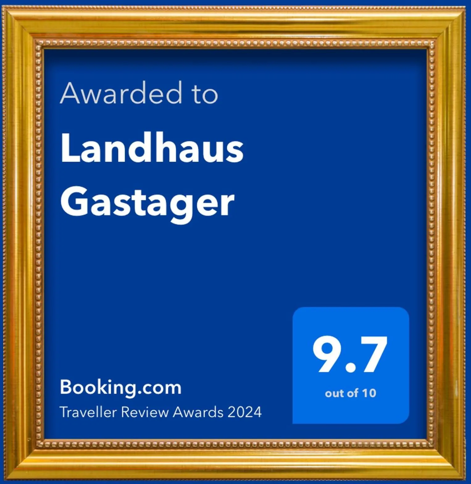 Certificate/Award in Landhaus Gastager