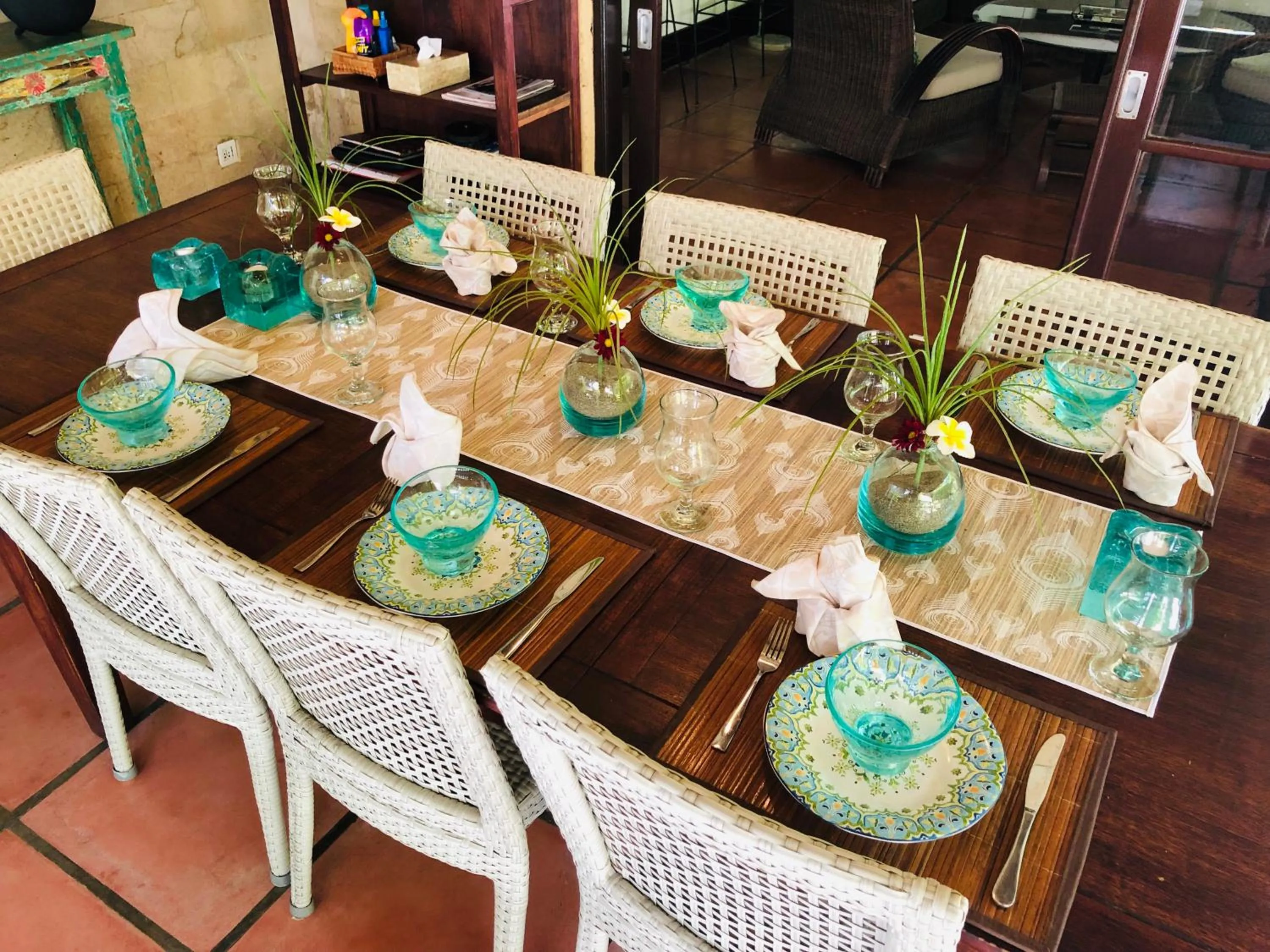 Dining area in Villa Elleo