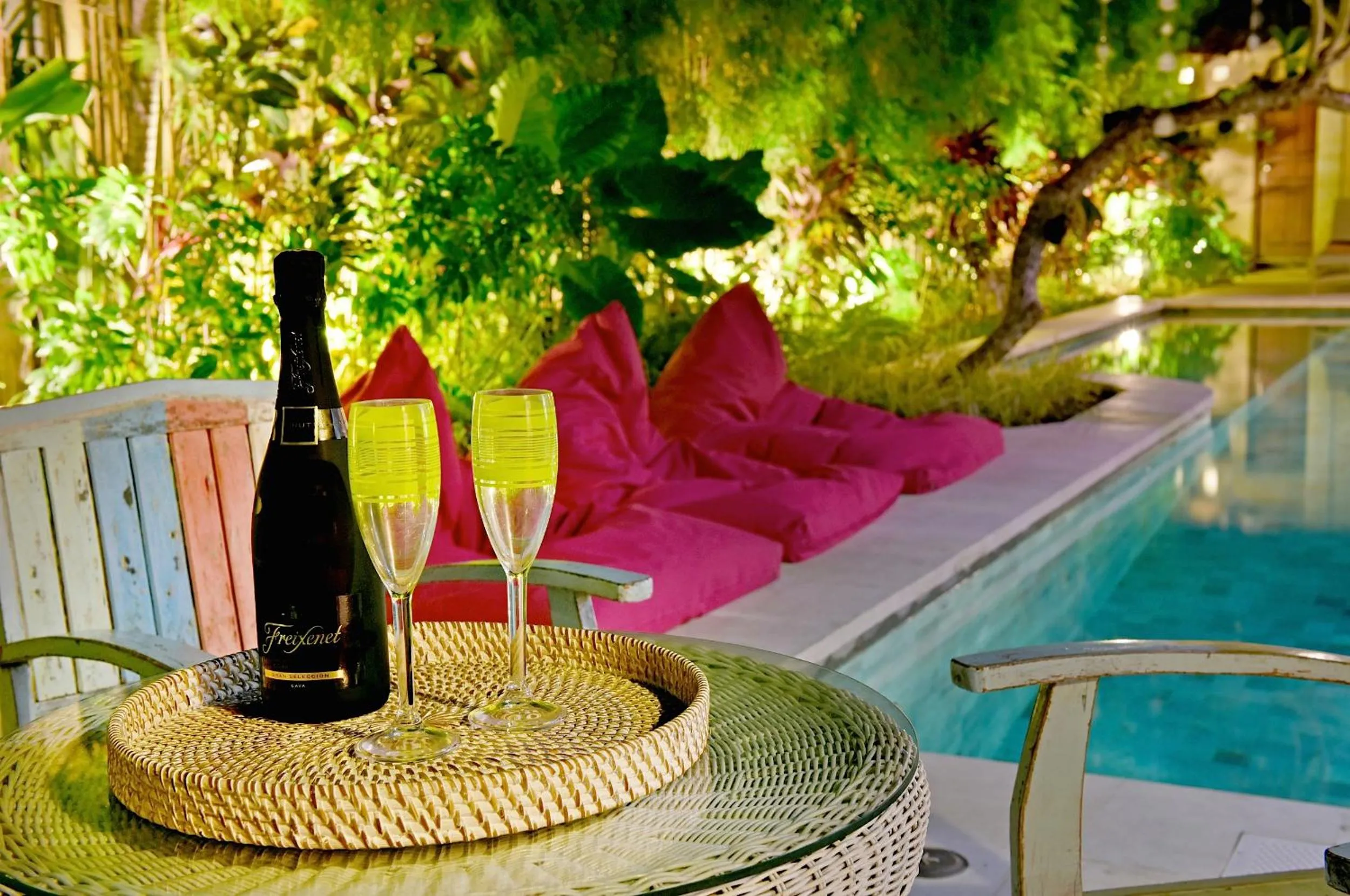 Seating area in Villa Elleo