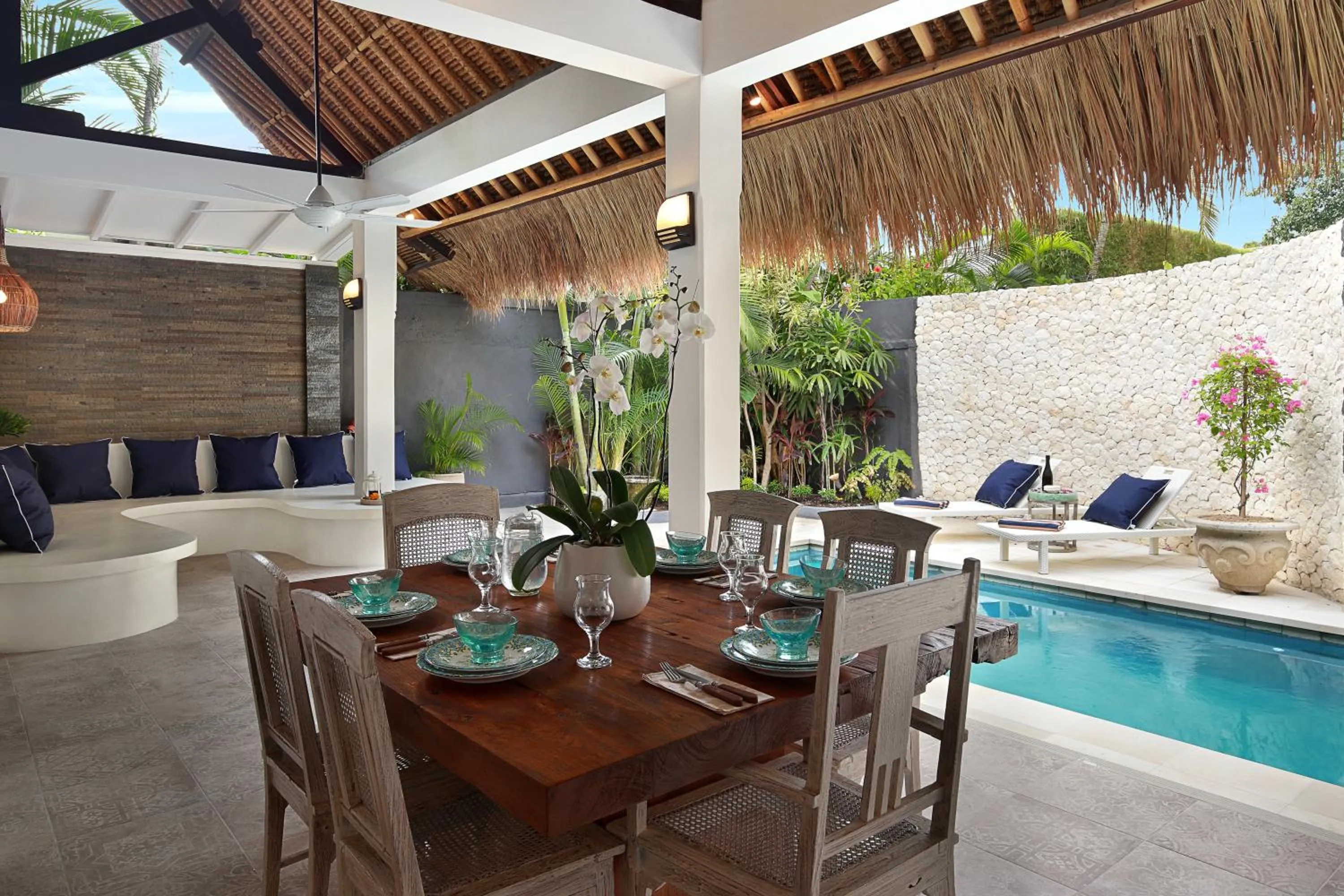 Living room in Villa Elleo