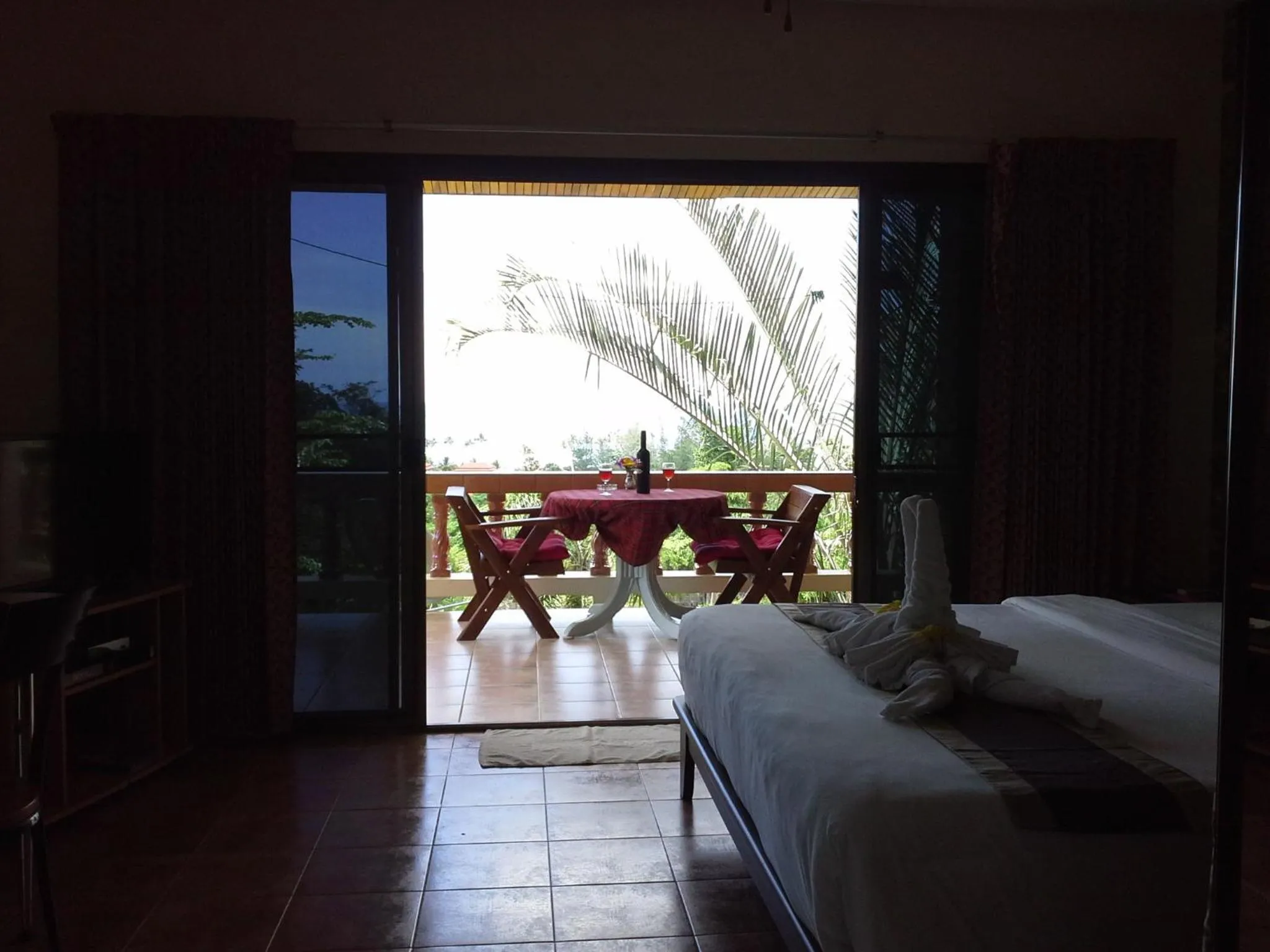 Balcony/Terrace, Bed in Freedom Estate sea view Apartments