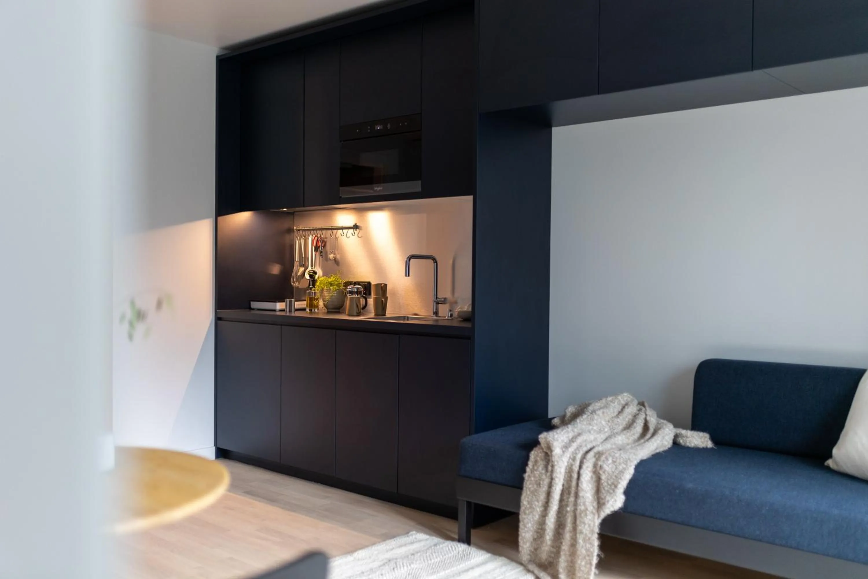Kitchen or kitchenette in Unity Malmö - A Studio Hotel