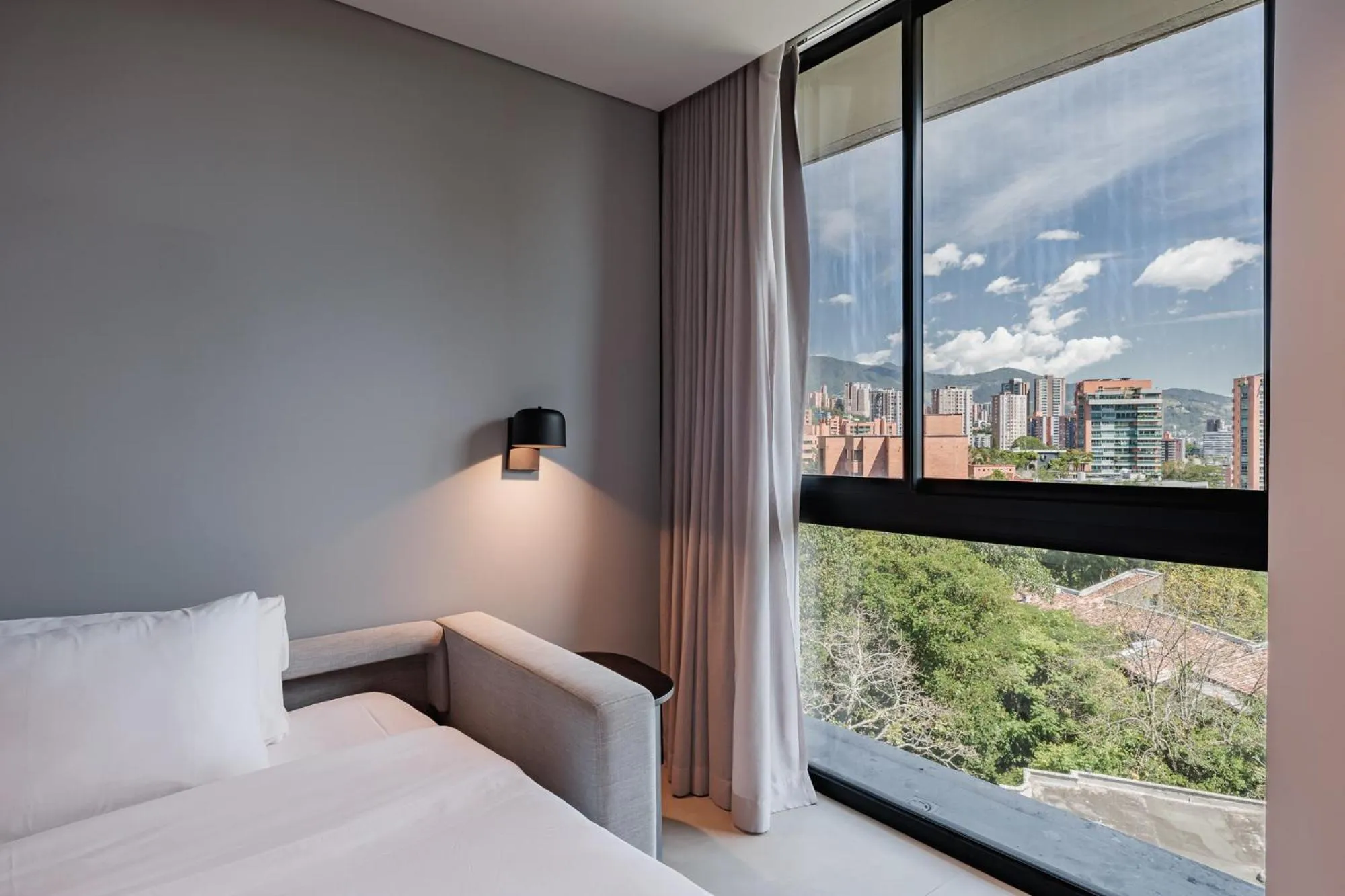 City view, Bed in Seissta Medellín