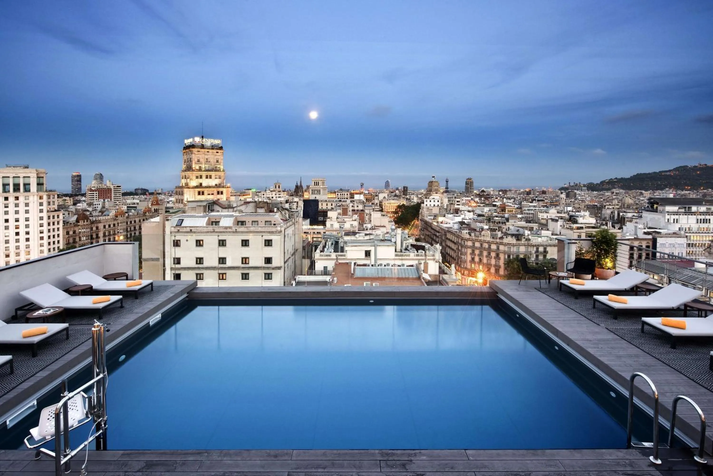 Pool view in NH Collection Barcelona Gran Hotel Calderon