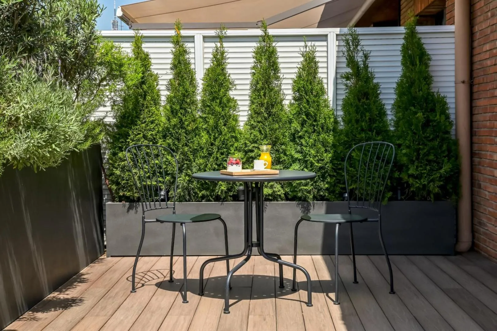 Balcony/Terrace in Aparthotel Mariano Cubi Barcelona