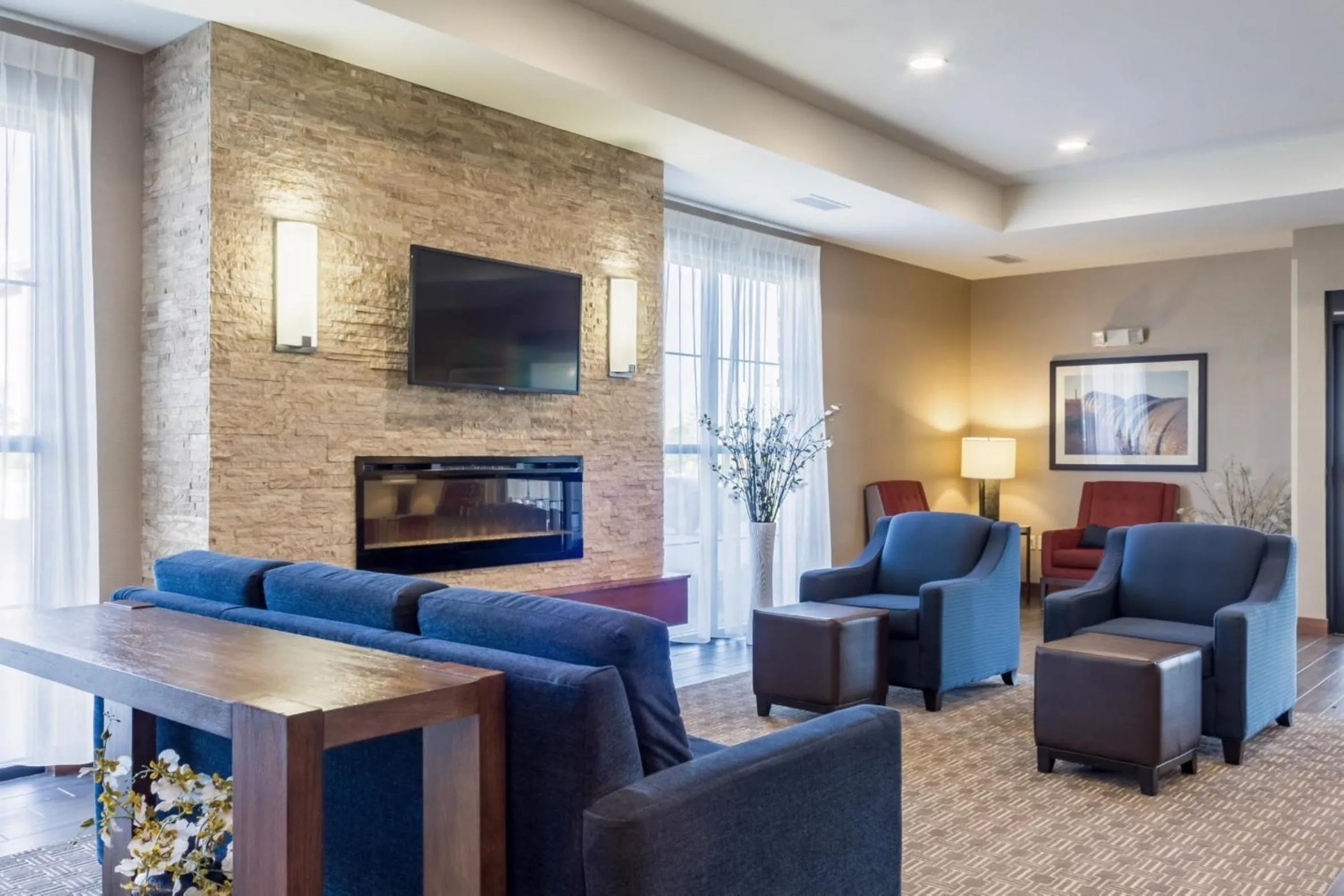 Communal lounge/ TV room in Comfort Inn & Suites Avera Southwest