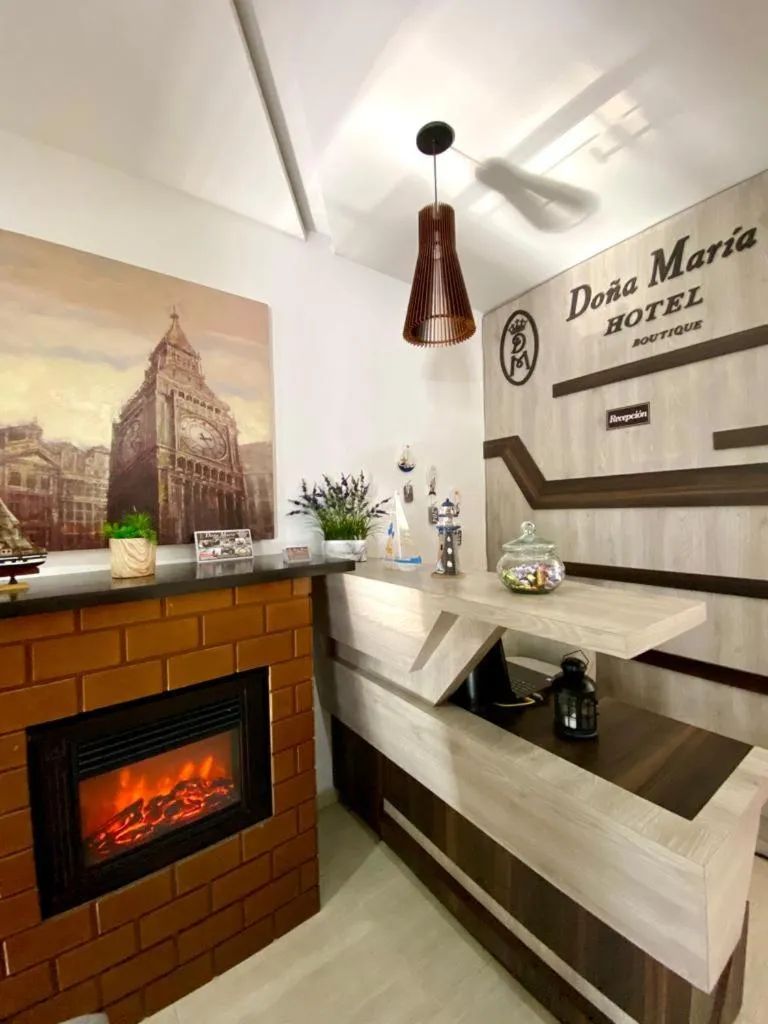 Lobby or reception in Hotel Boutique Doña Maria