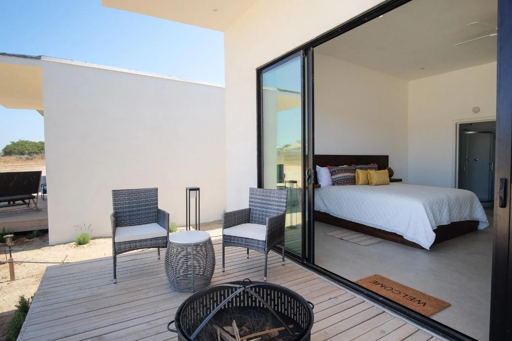 Balcony/Terrace, Bed in Finca San Sebastian