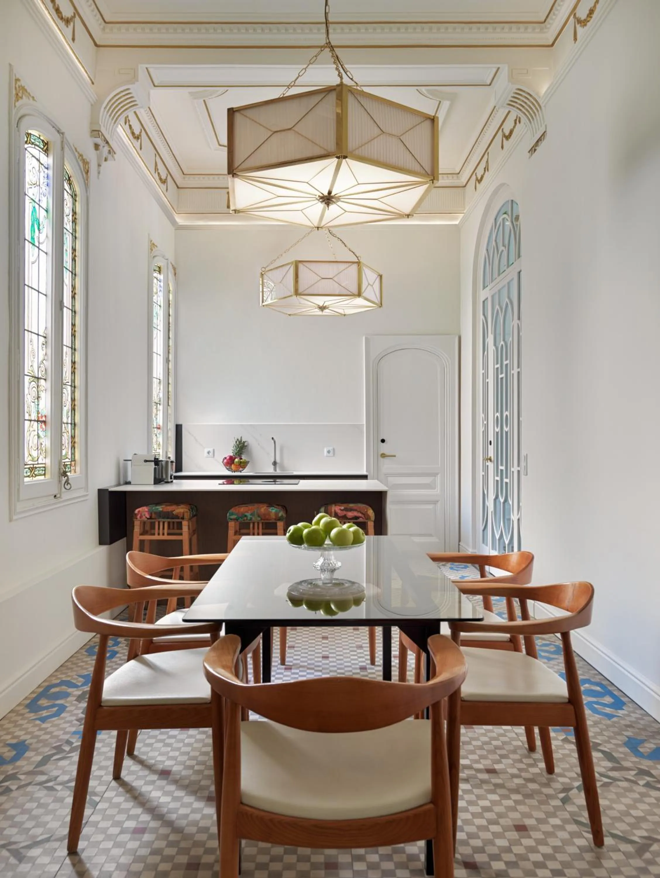 Kitchen or kitchenette in Boutique Hotel H10 Catalunya Plaza