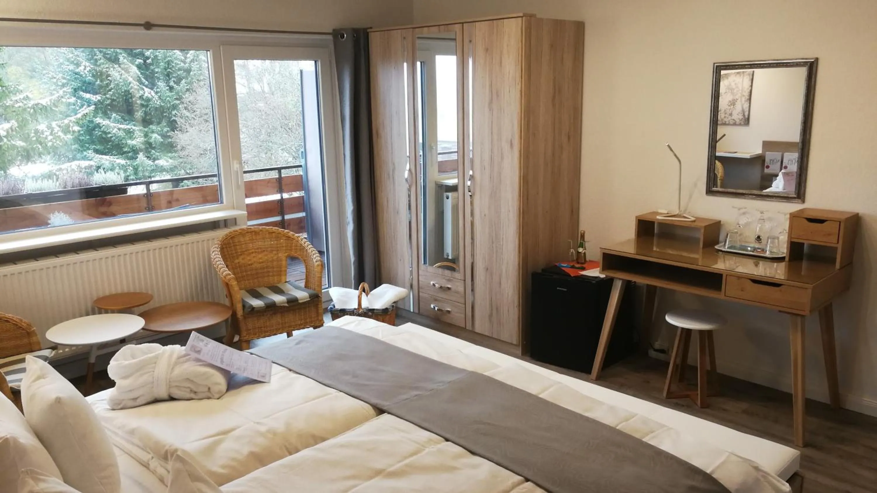 Photo of the whole room, Bed in Ferienhotel Schwarzwälder Hof