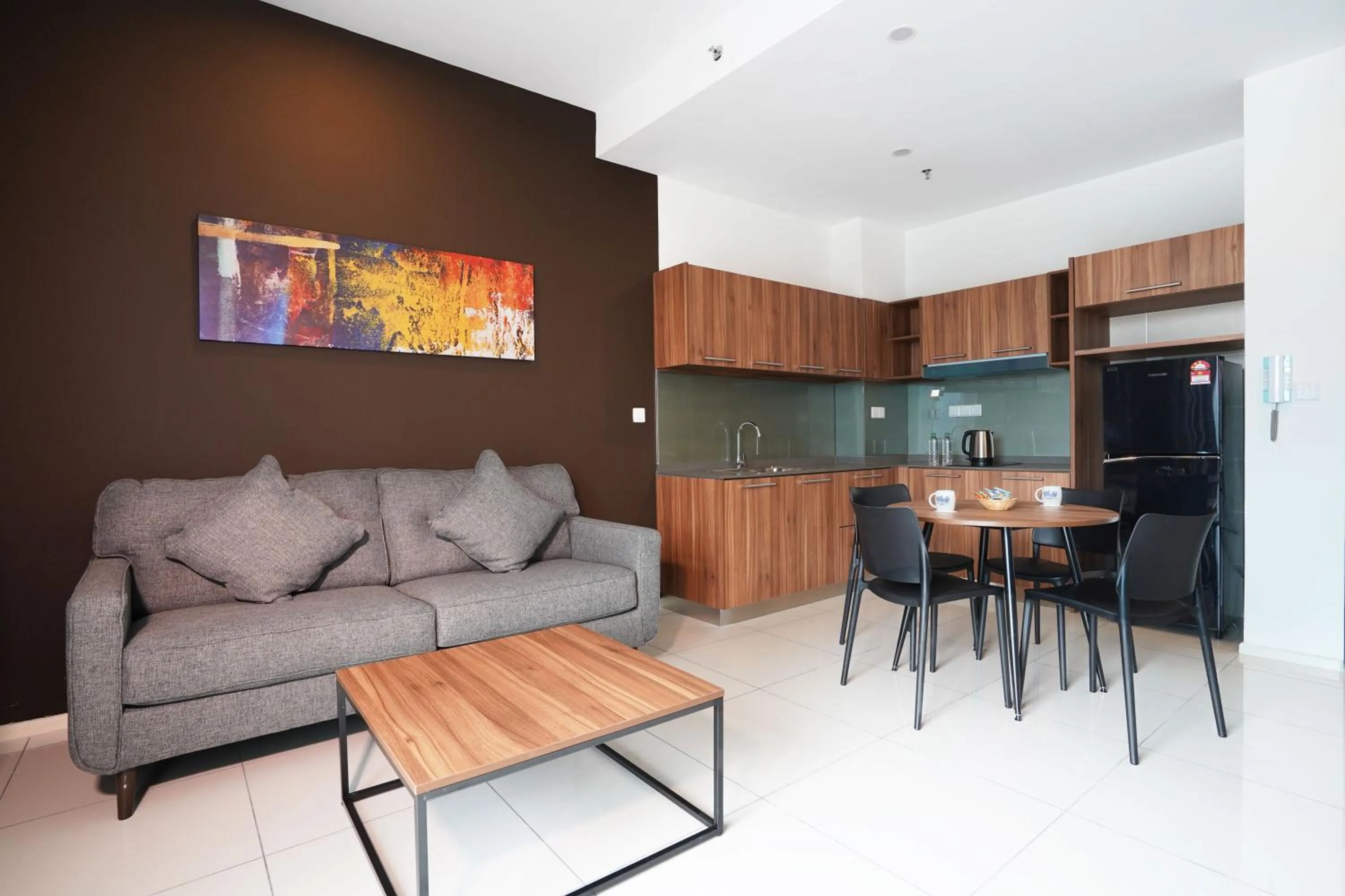 Seating area in Sunway Onsen Hospitality Suites