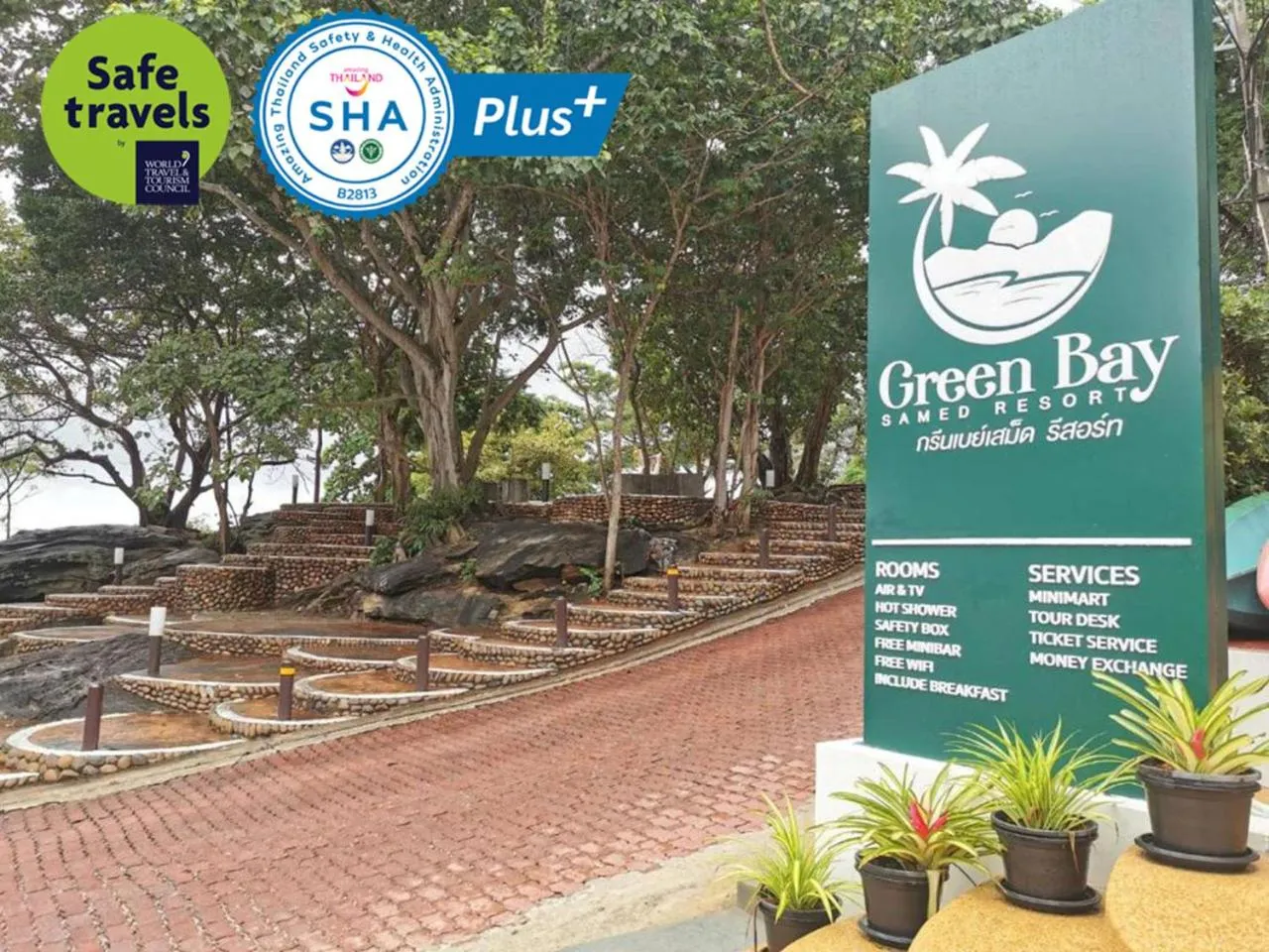 Logo/Certificate/Sign in Green Bay Samed Resort