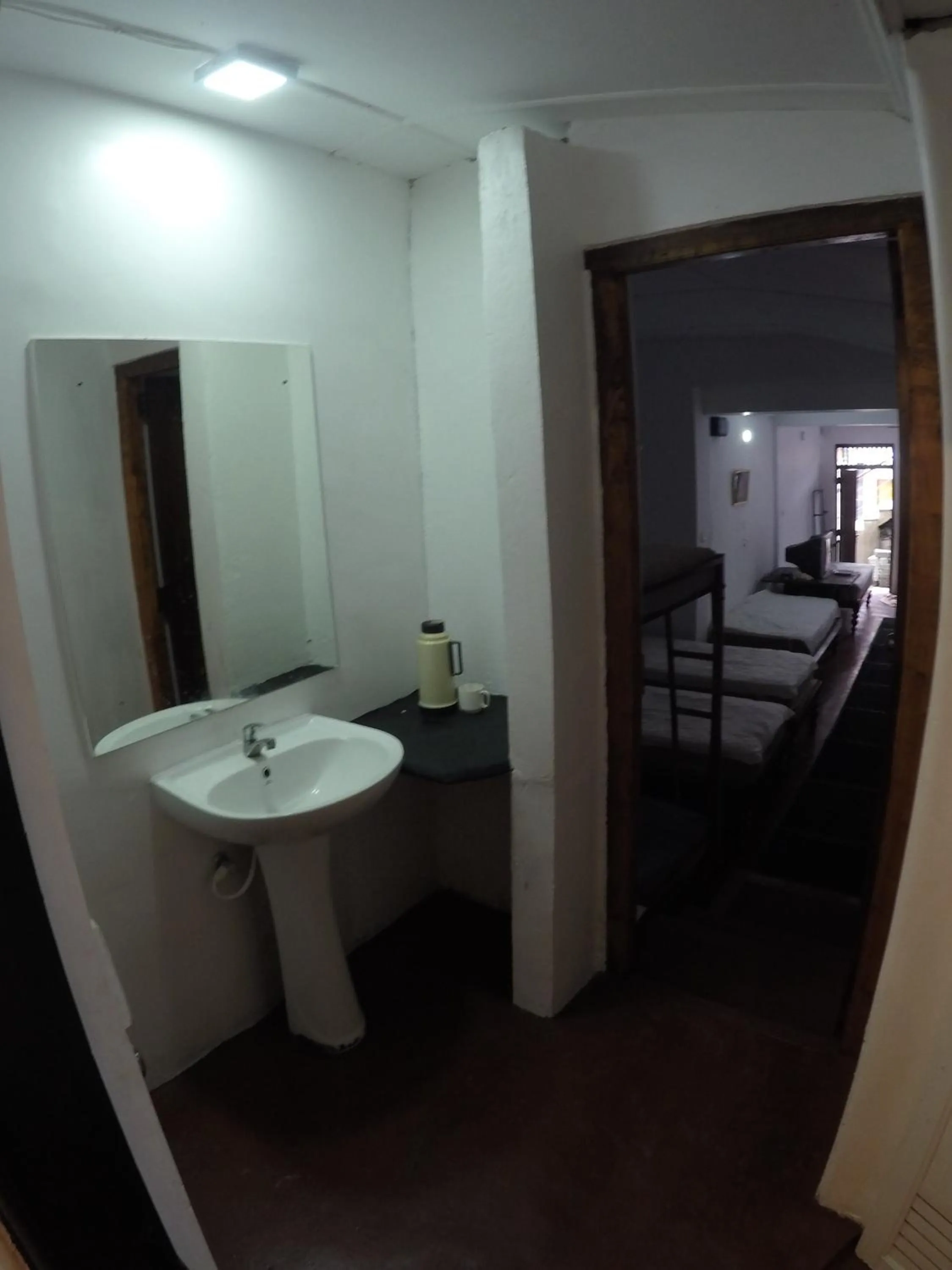 Bathroom, Bed in Sizzle Sports Club