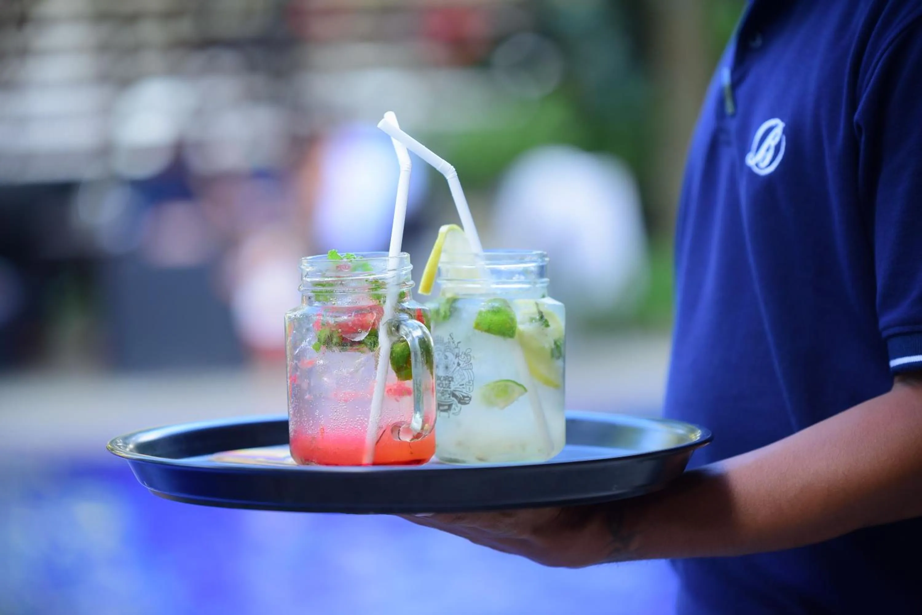 Drinks in Sizzle Sports Club