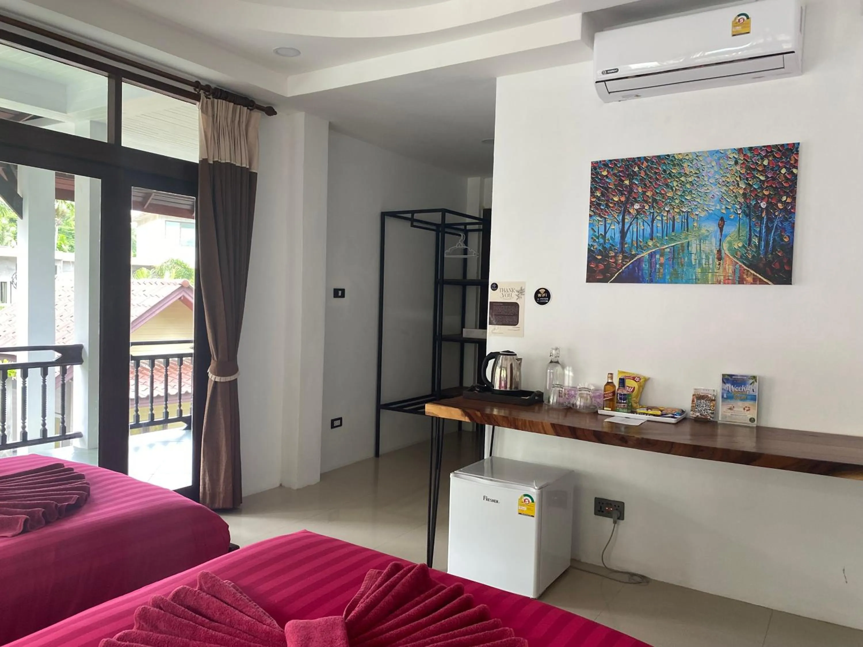 Bed in Amara Beach Resort Koh Phangan