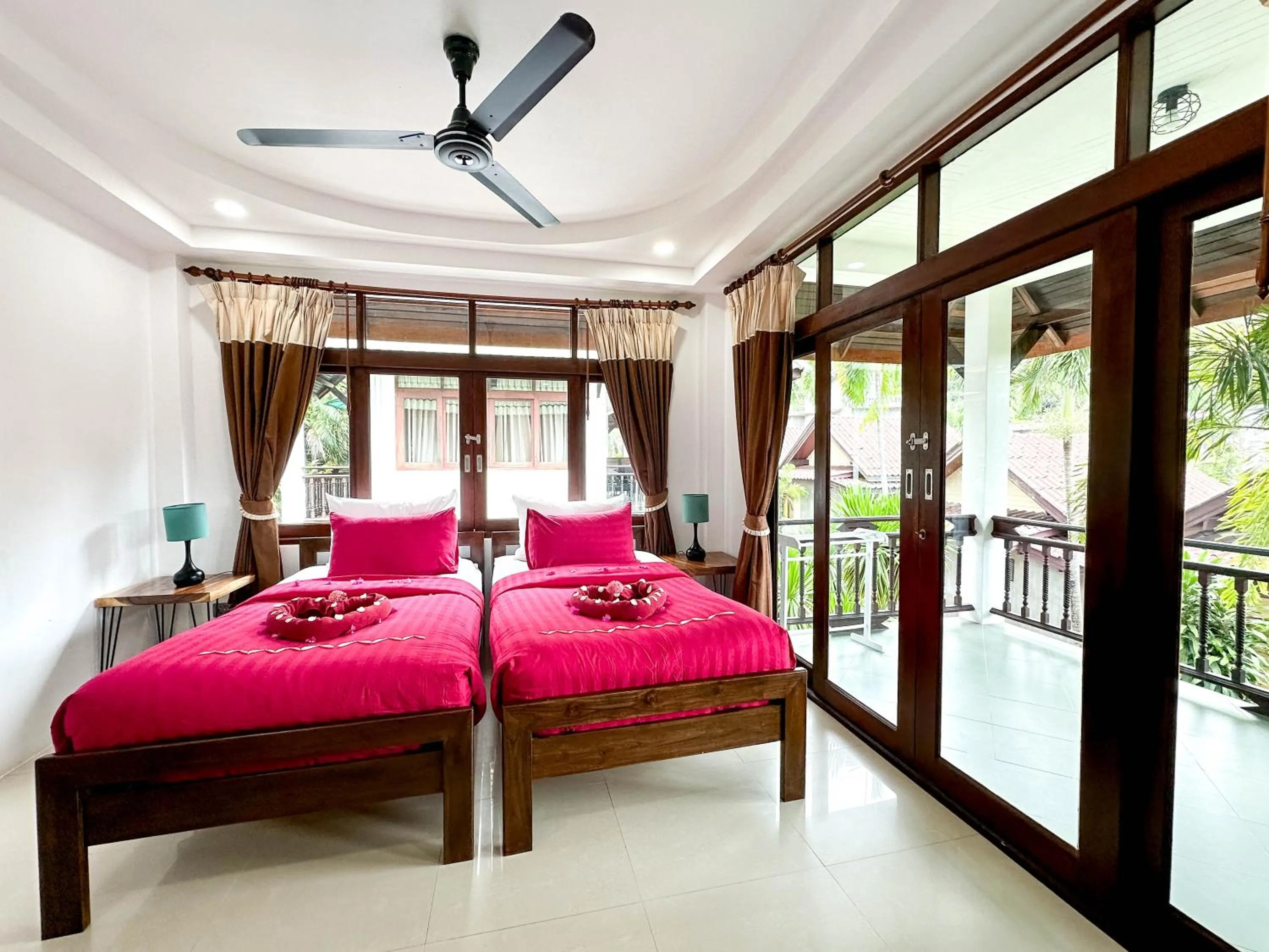 Bed in Amara Beach Resort Koh Phangan