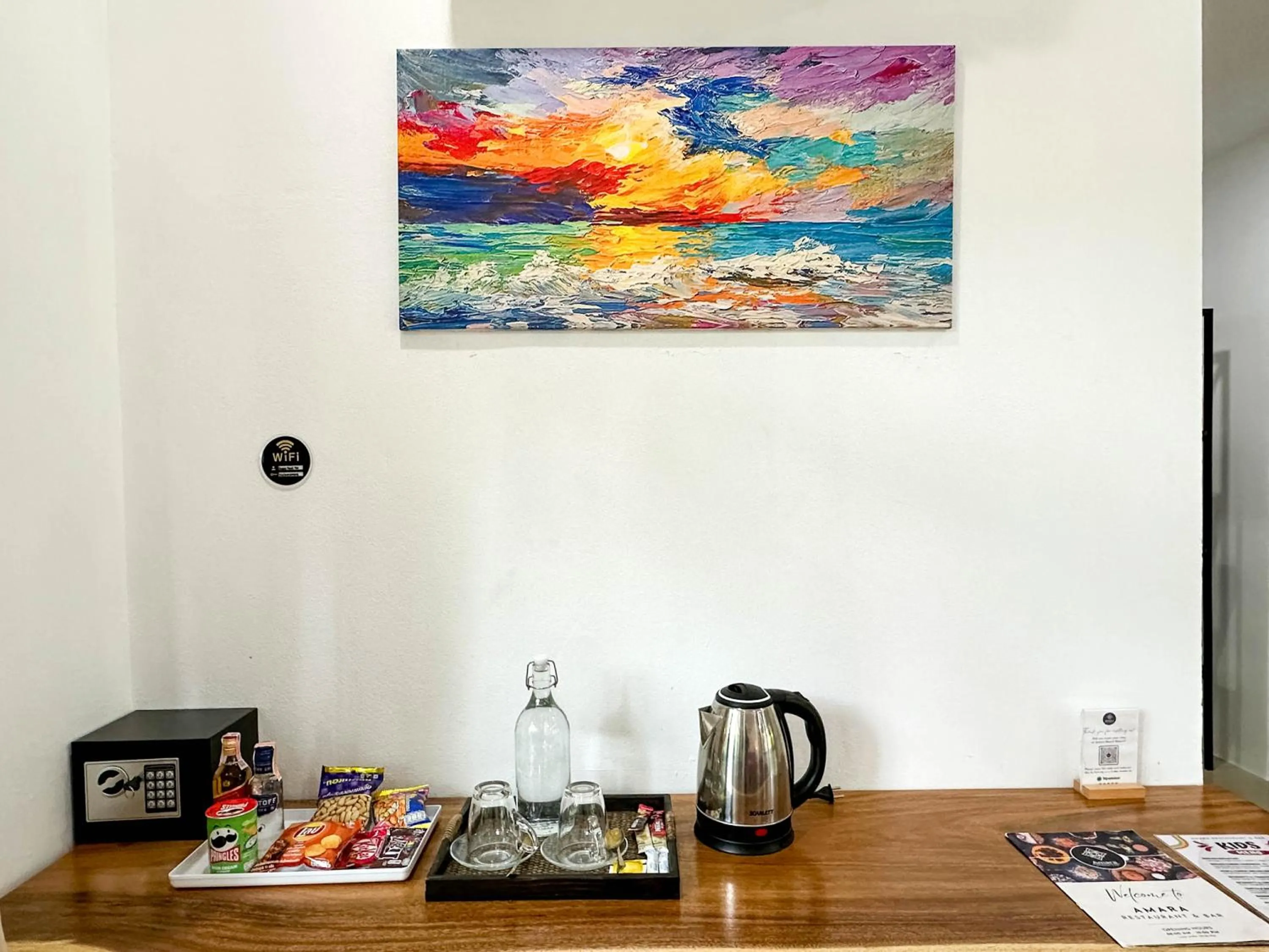 safe in Amara Beach Resort Koh Phangan