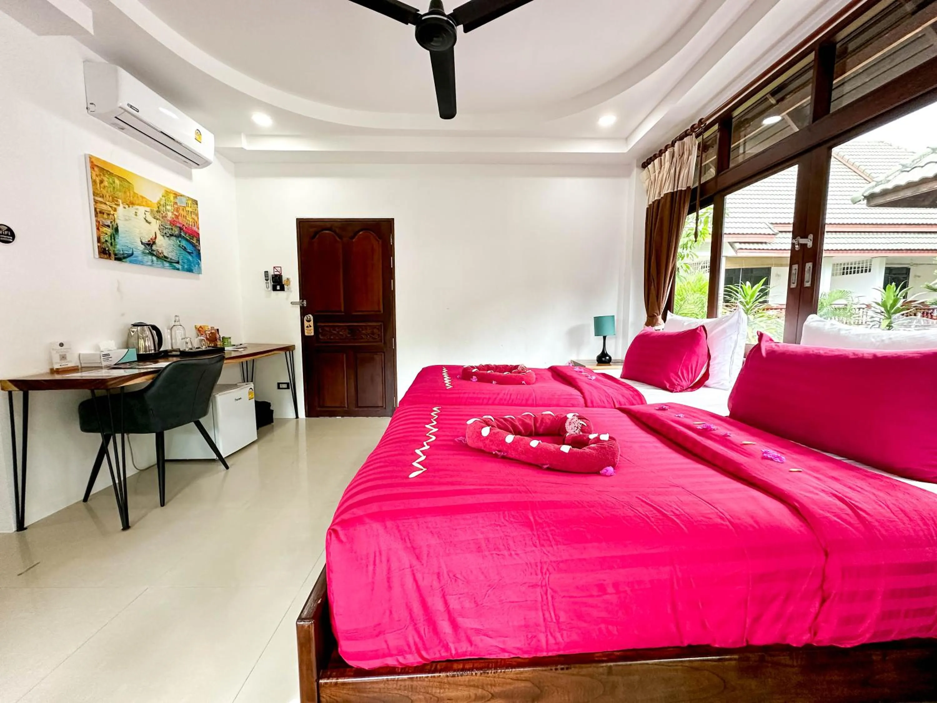 Bed in Amara Beach Resort Koh Phangan