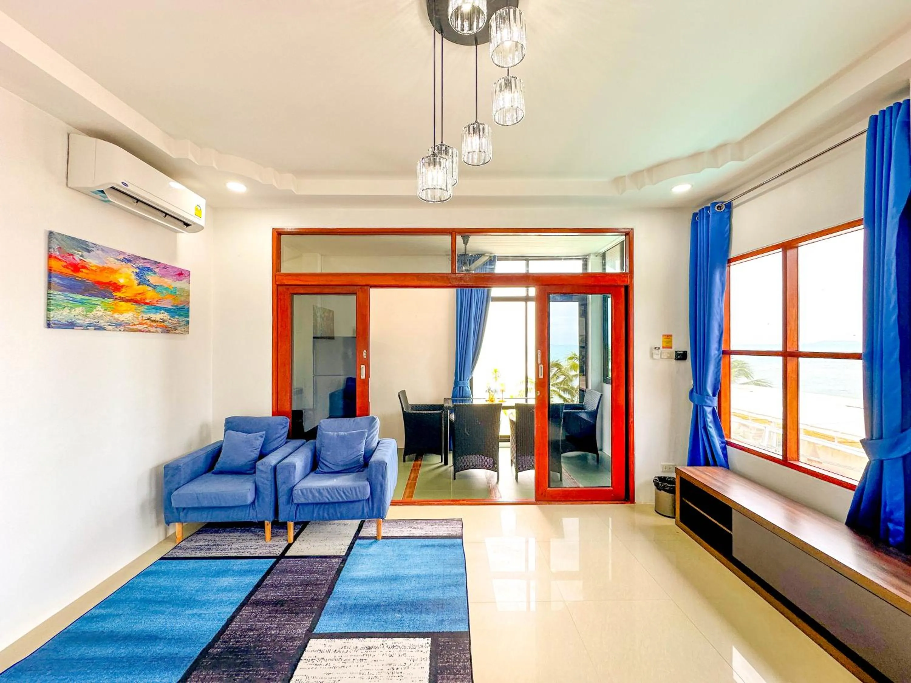 Living room in Amara Beach Resort Koh Phangan