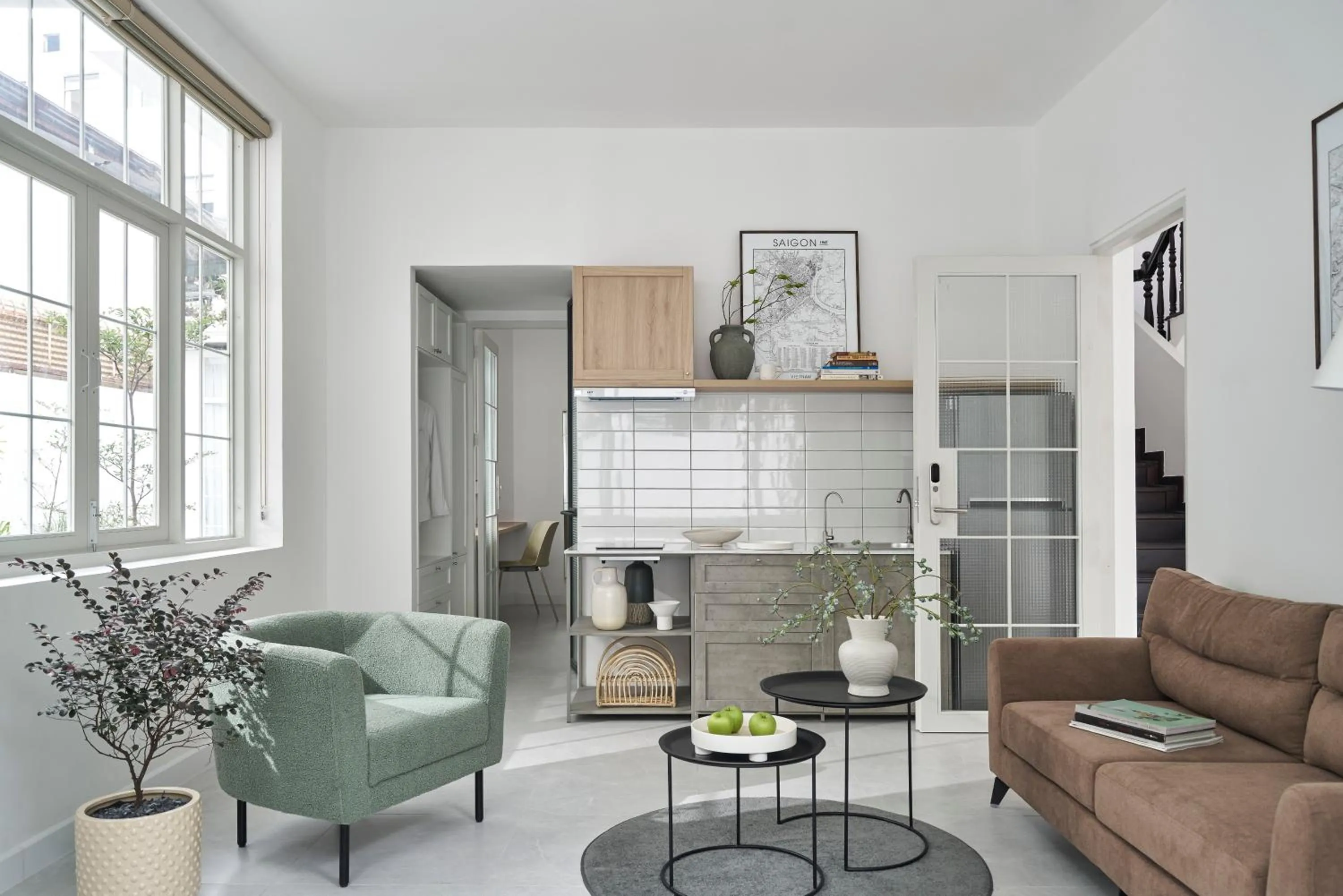 Kitchen or kitchenette in M Village Living 47 Thảo Điền