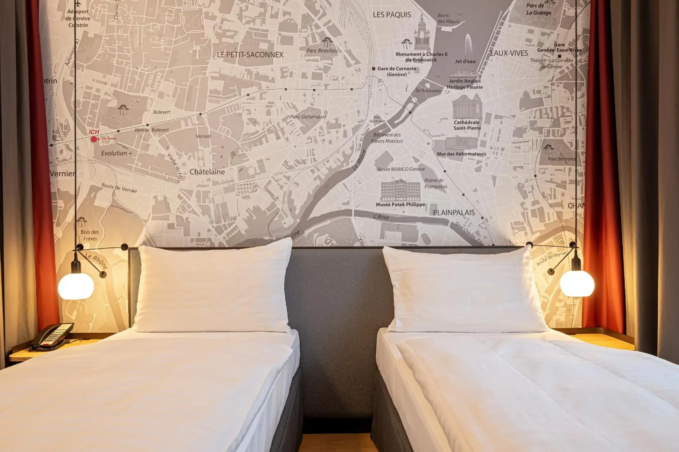Twin Room in IntercityHotel Geneva Twin Room in IntercityHotel Geneva