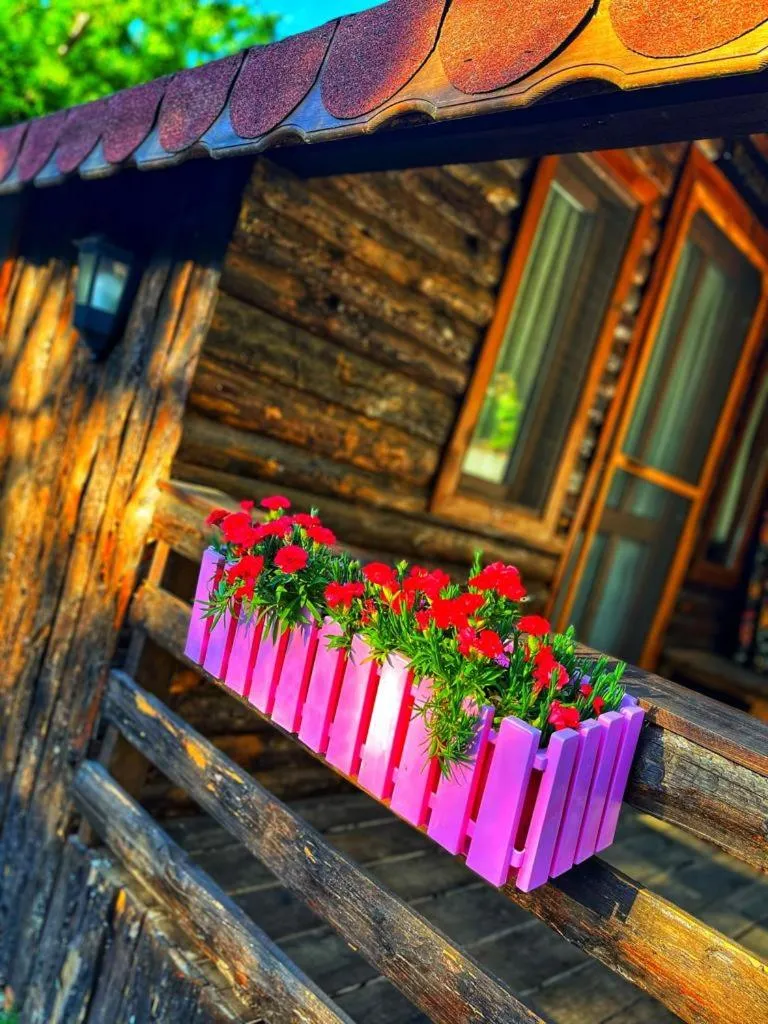 Balcony/Terrace in Zeytindağı bungalow