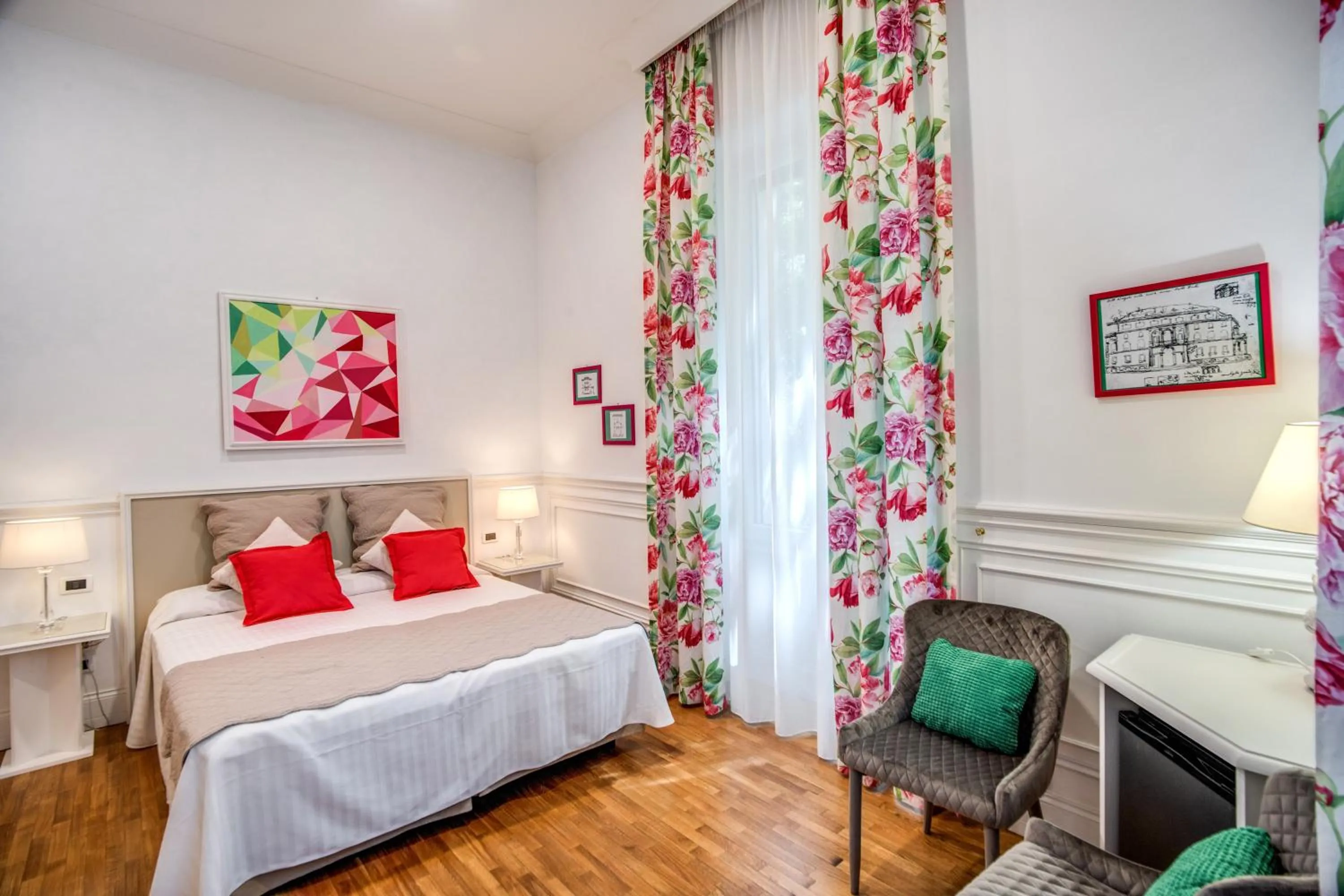 Bed in Mangili Garden Hotel