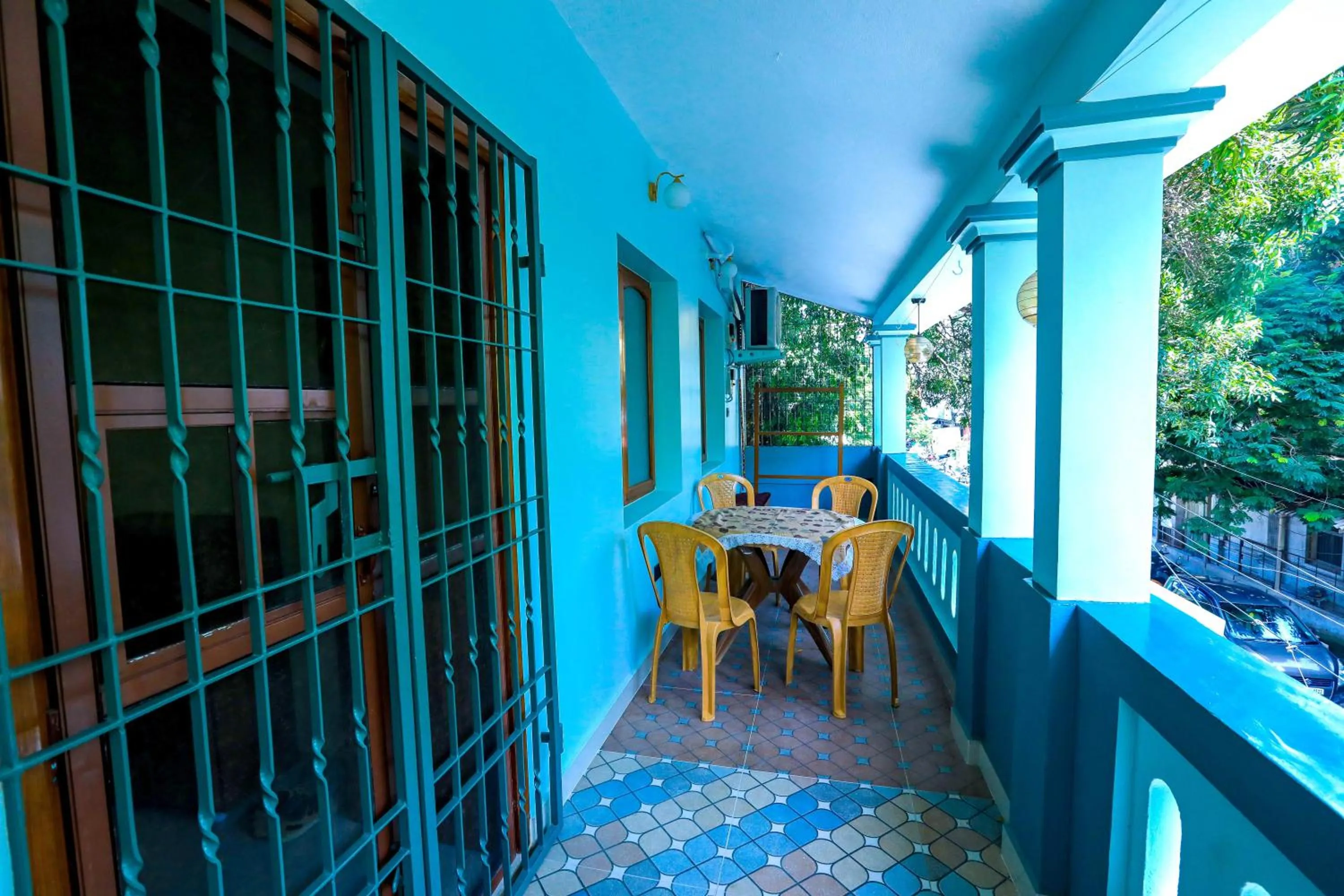Patio in Bay Homes 2BHK WT Bathtub Near Rock Beach