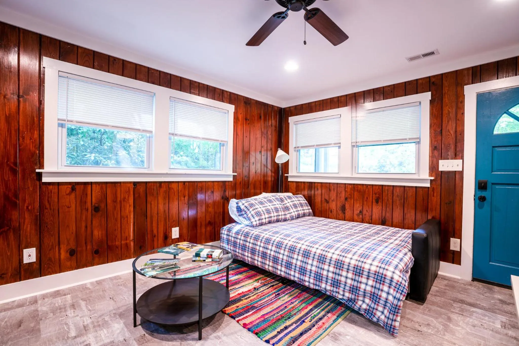 Bed in Foggy Bottom Cabins