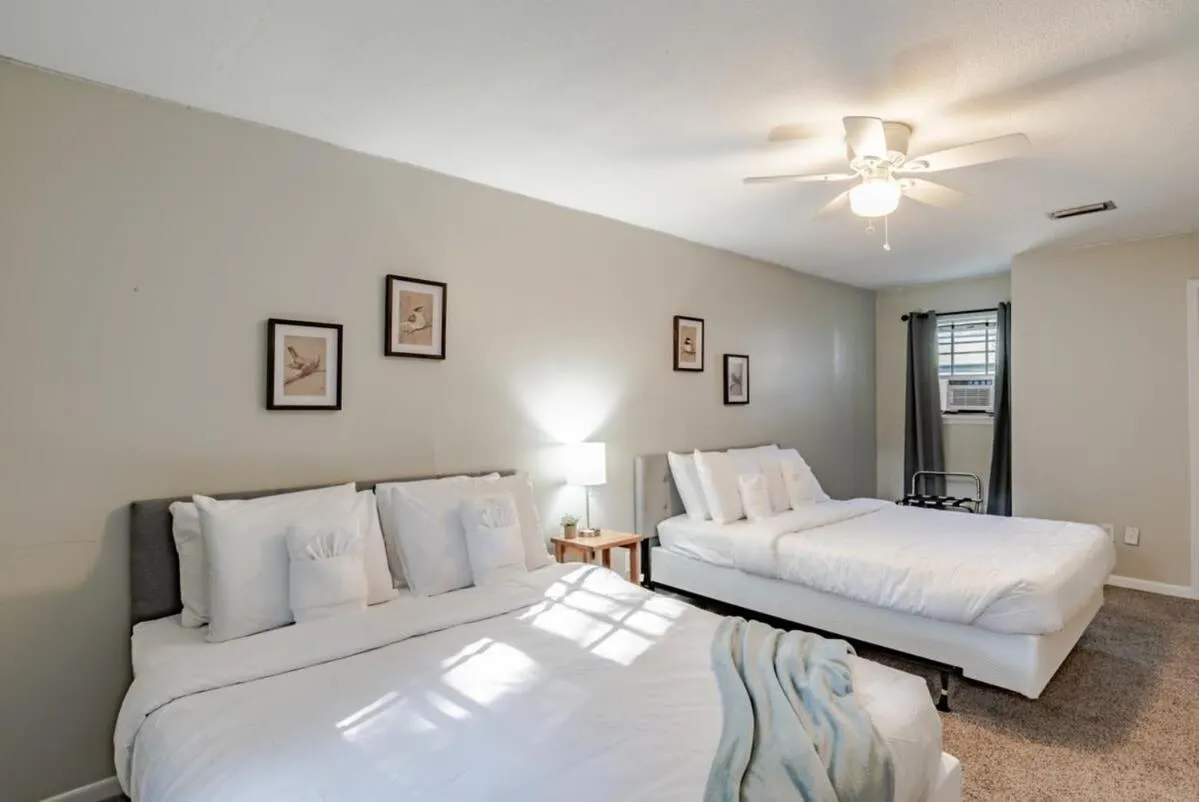 Bed in Modern Cottage on Michigan