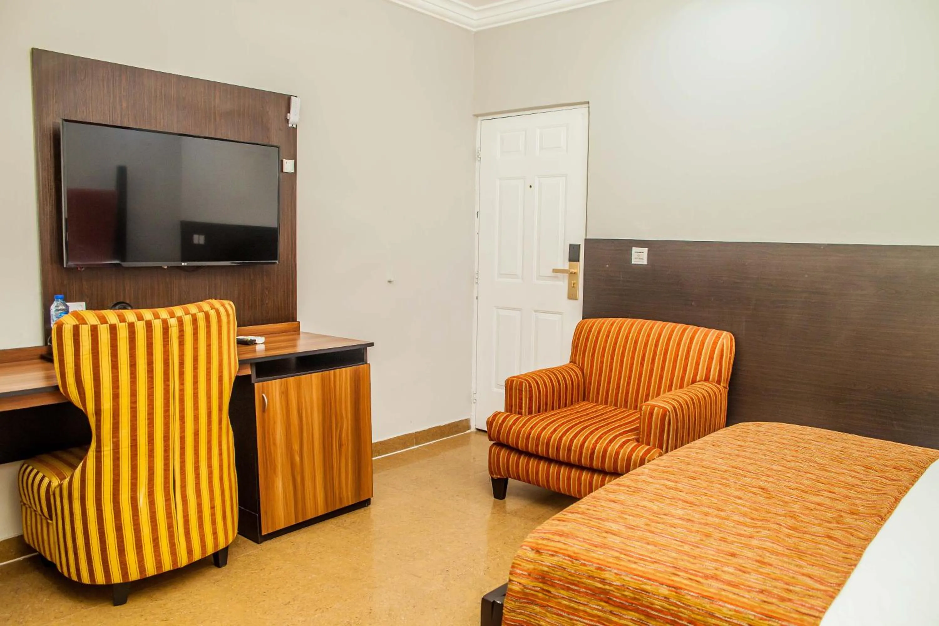 Seating area in G61 Hotel