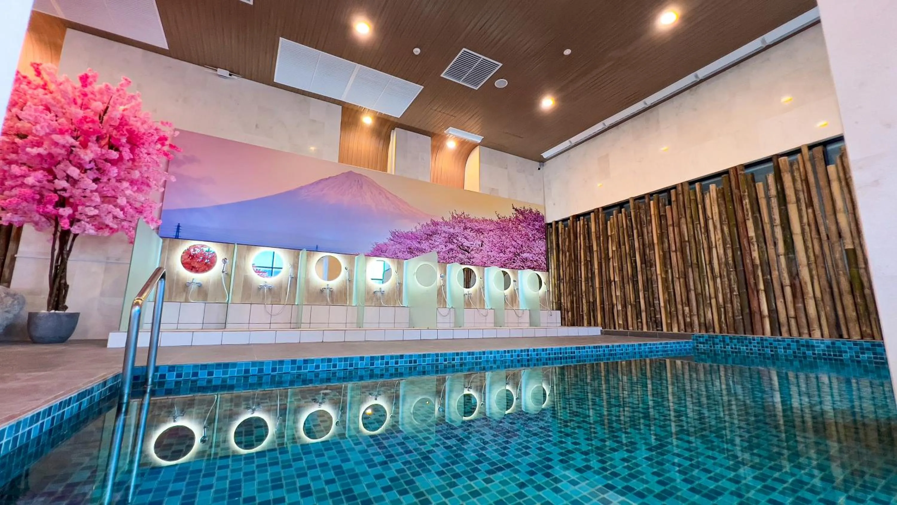 Hot Spring Bath in The Yanné, Onsen Hotel