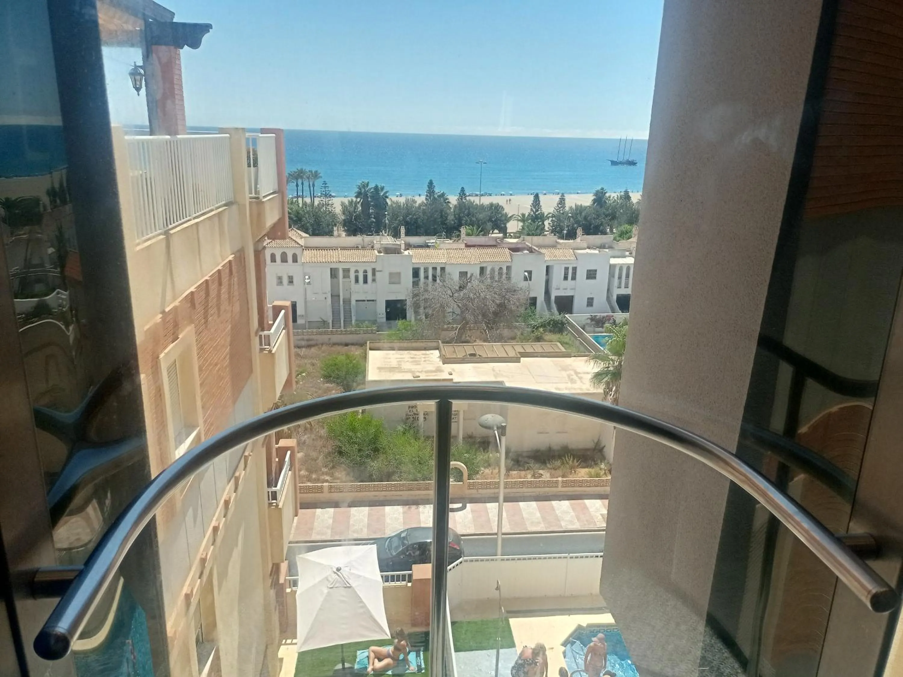Pool view in Alojamiento roquetas de mar