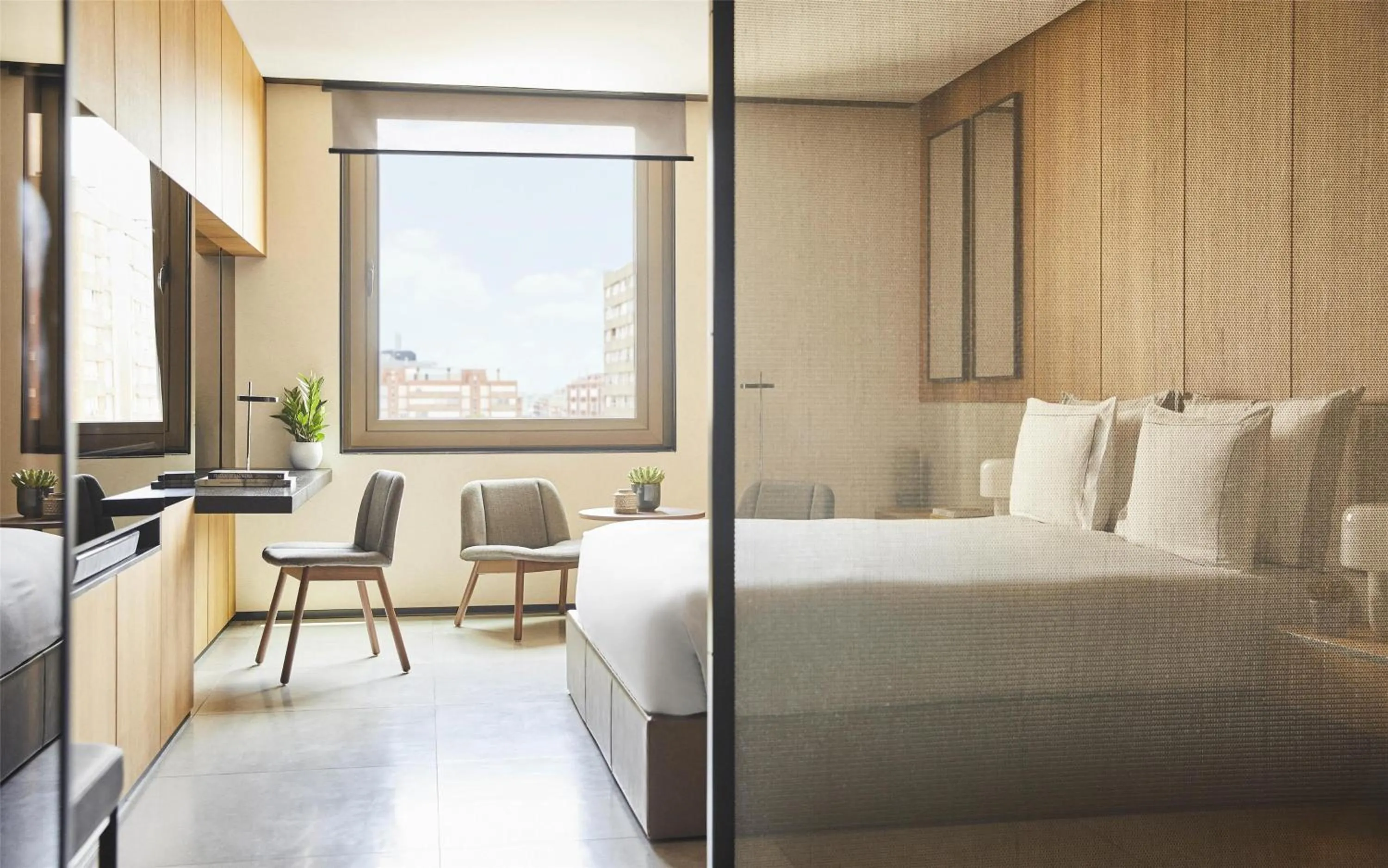 Bedroom, Bed in Grand Hyatt Barcelona