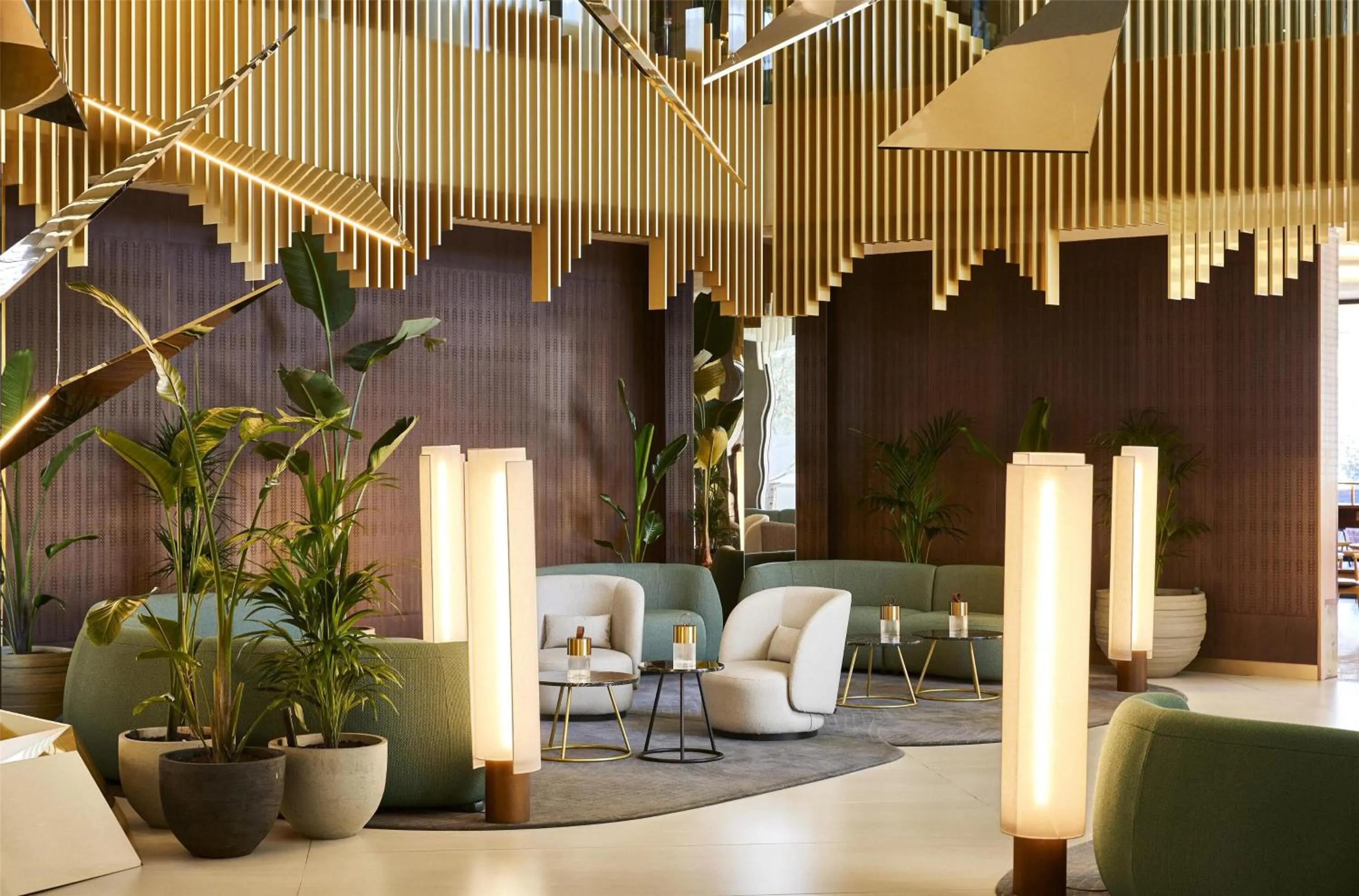 Lobby or reception in Grand Hyatt Barcelona