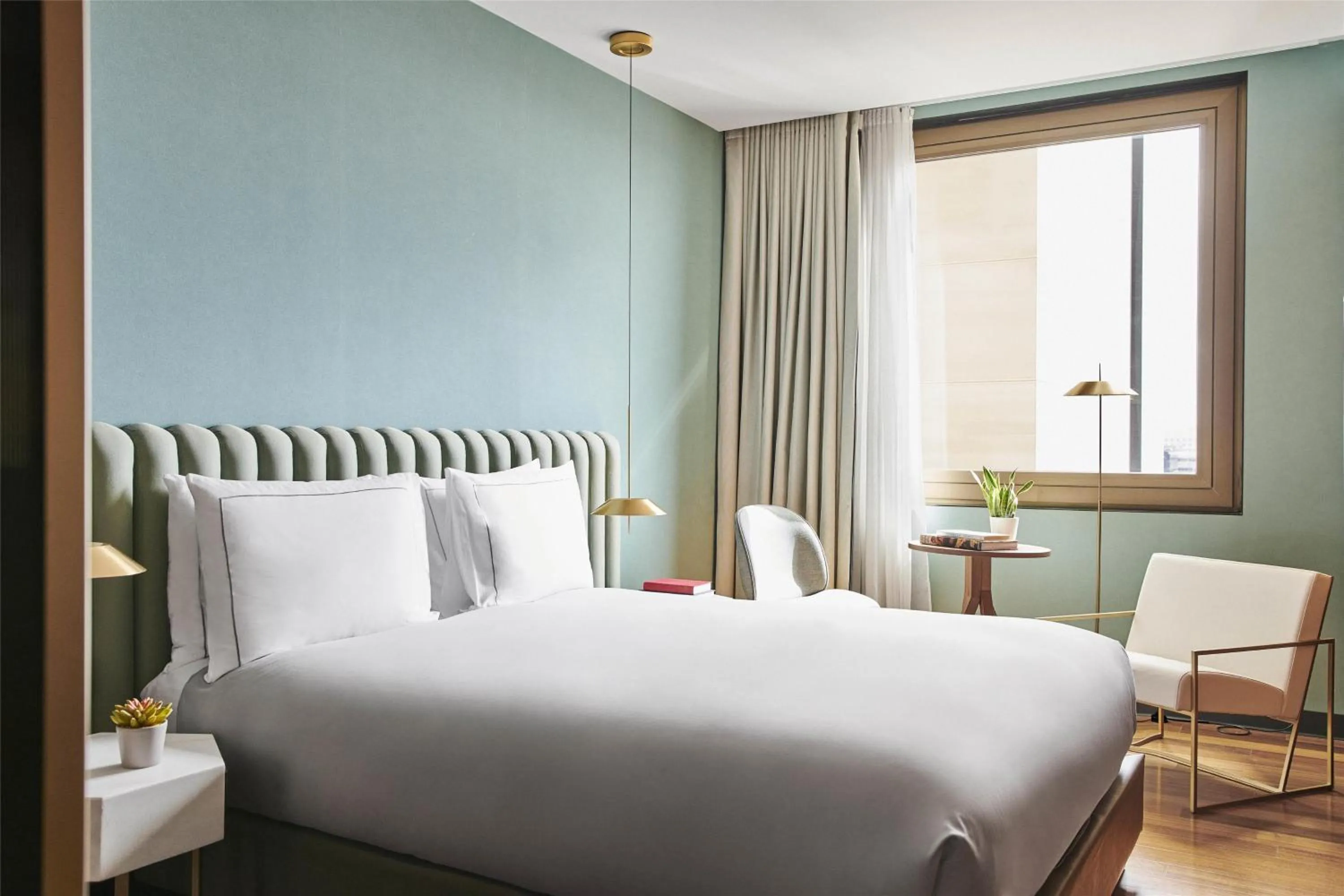 Bedroom, Bed in Grand Hyatt Barcelona