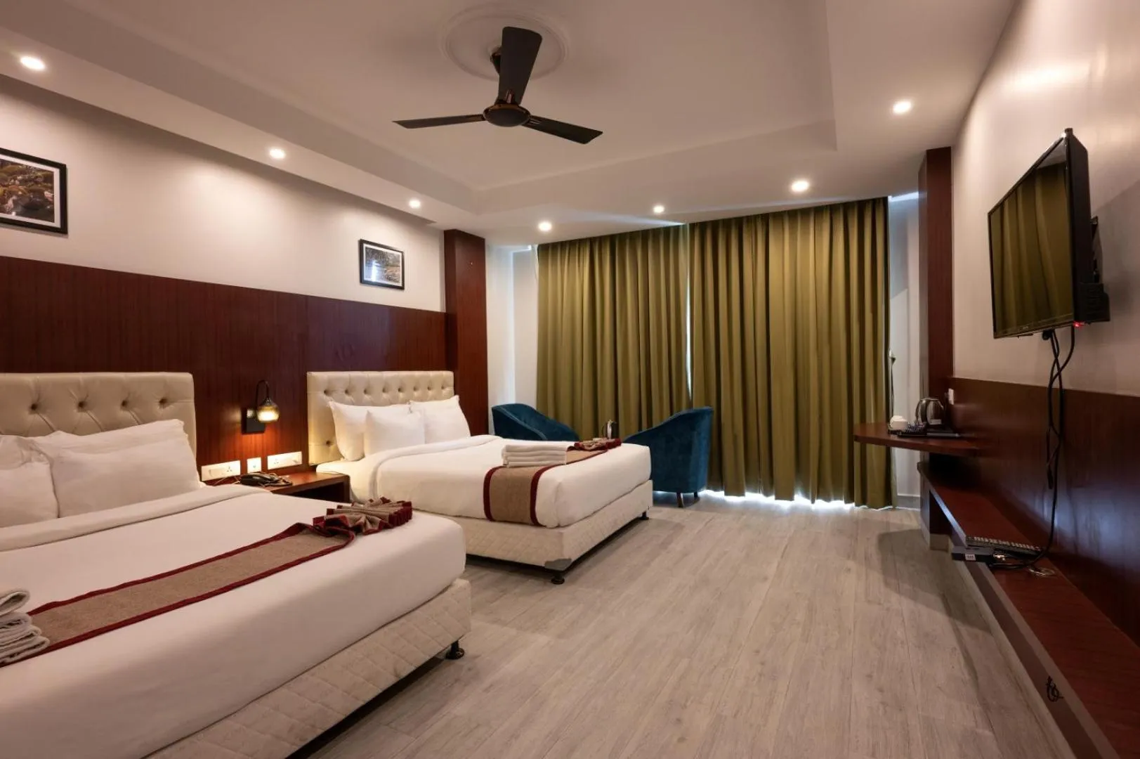 Bed in Avianna Gangtok Resort & Spa