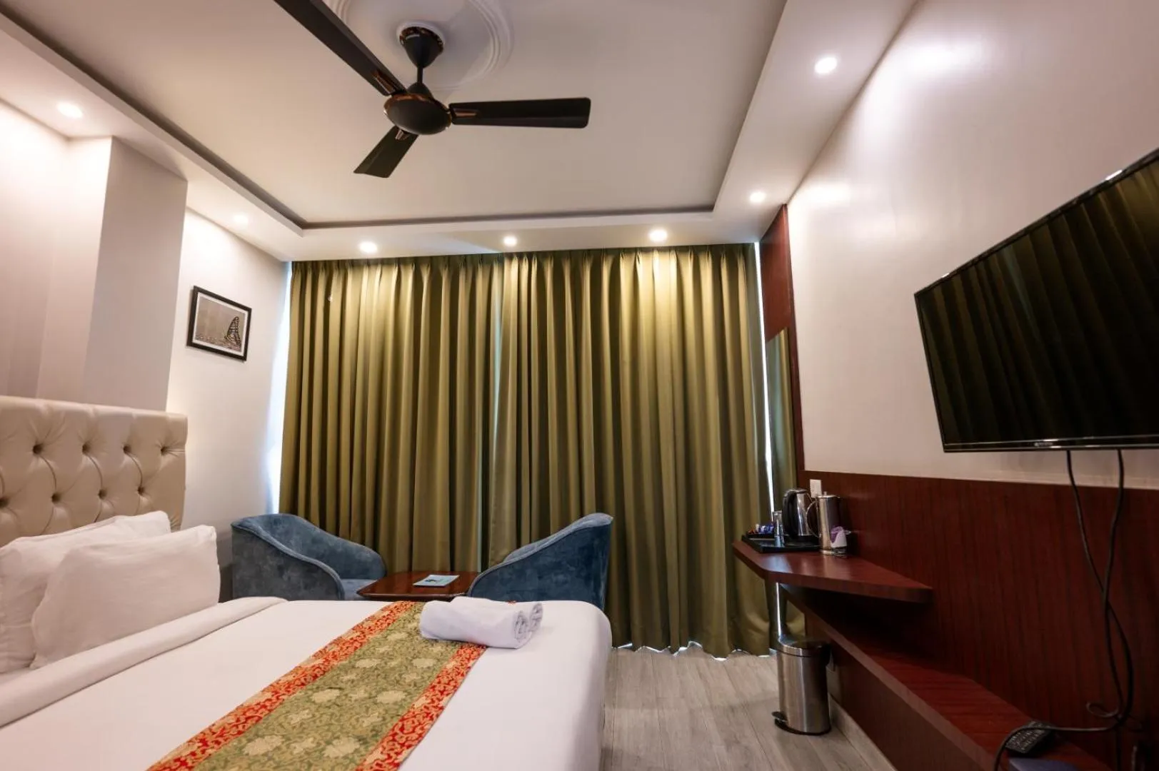 Bed in Avianna Gangtok Resort & Spa